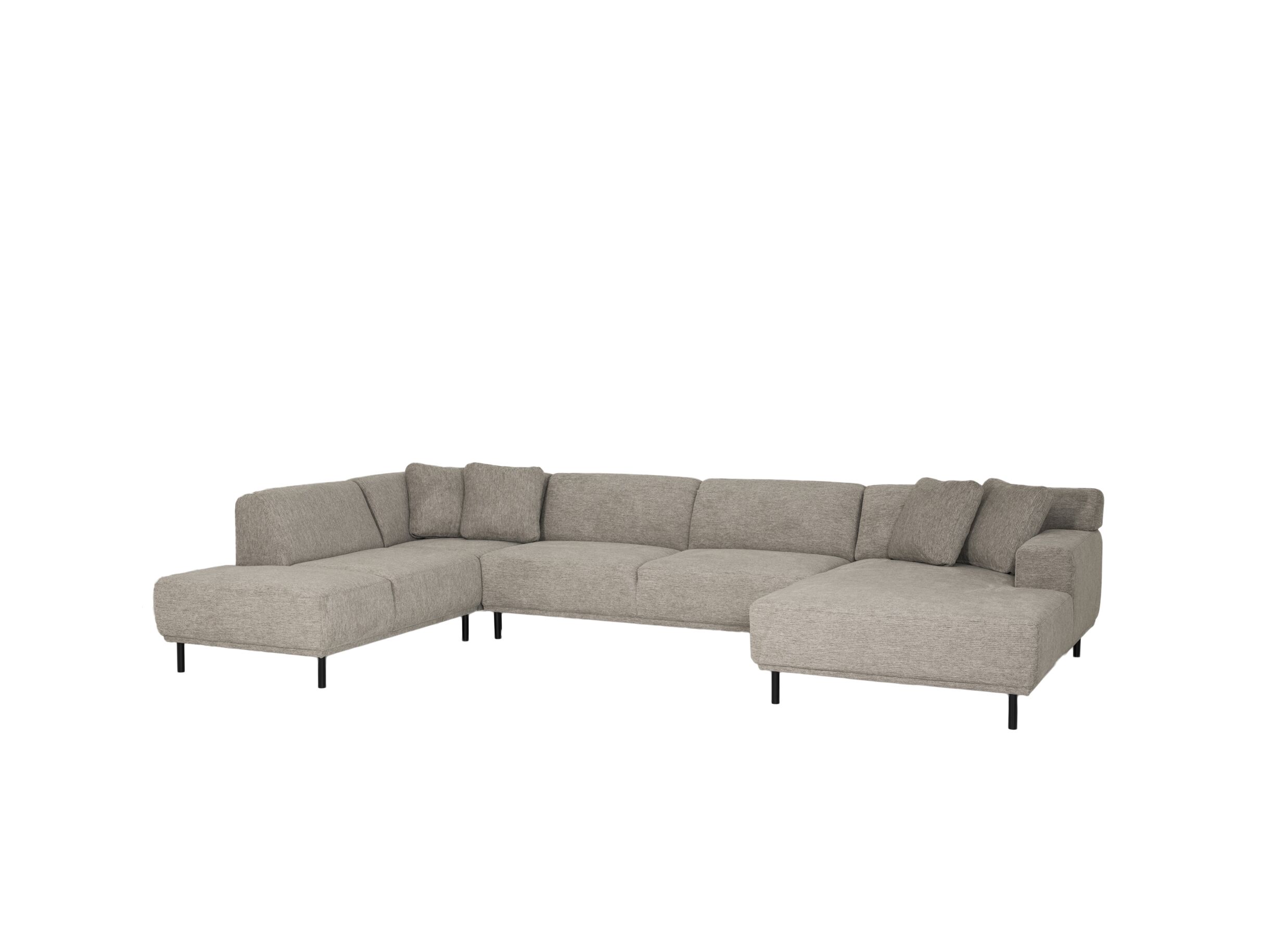 Hoofdfoto - Hoeksalon Kent 390x230cm - stof - grijs