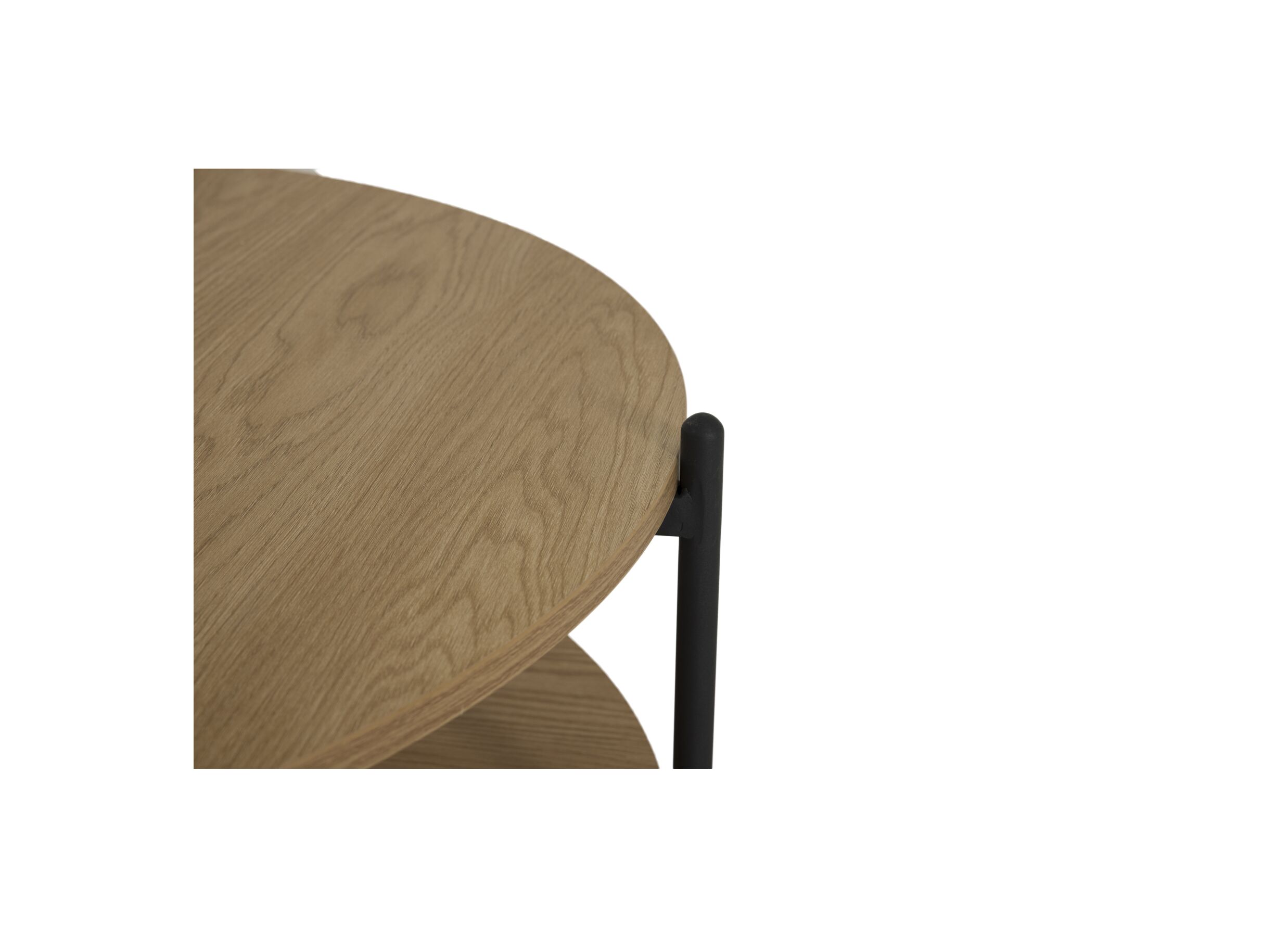 Detail - Table basse Melon ronde brun