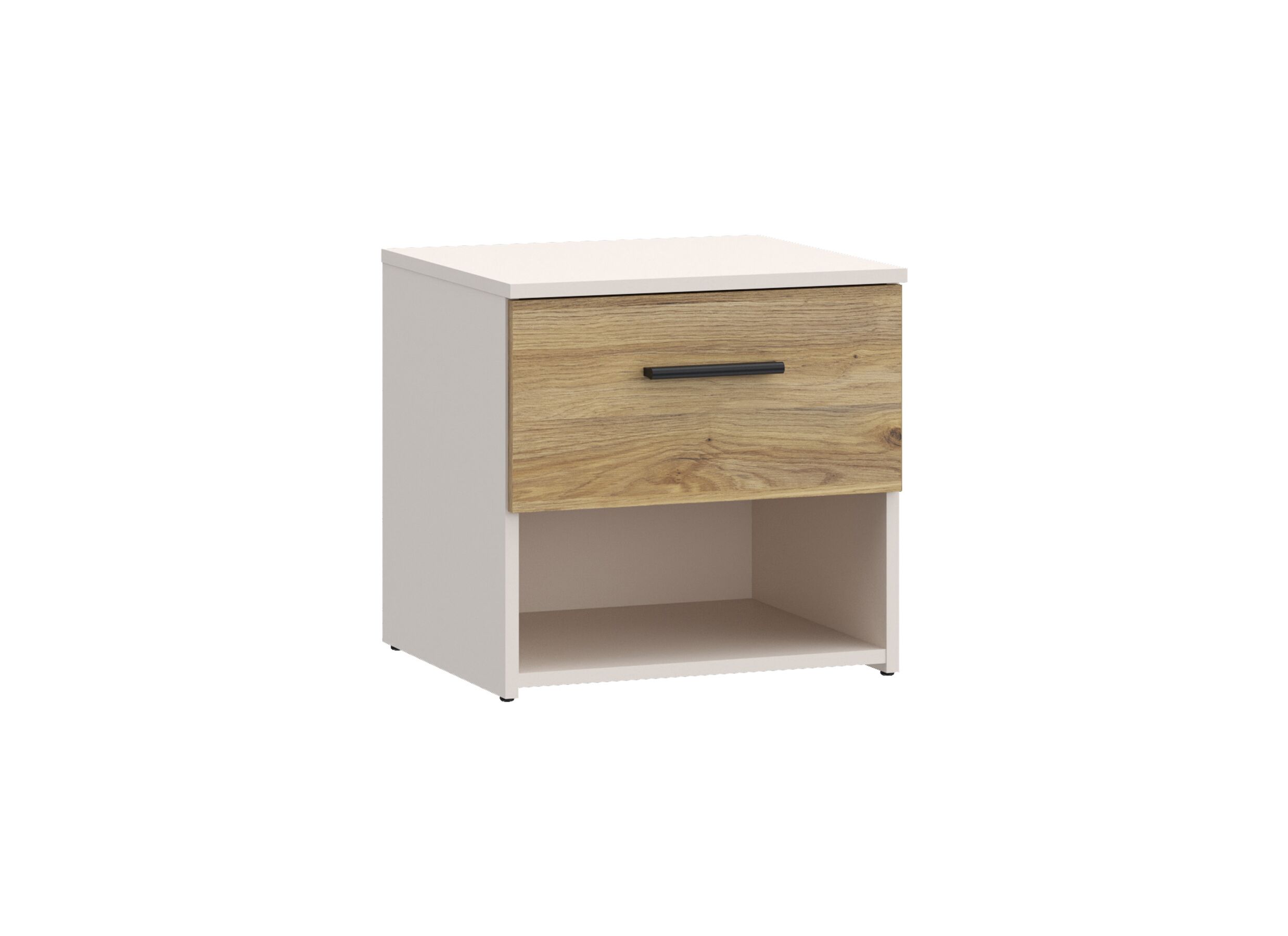 Table de chevet Waikato 45x41x44cm - Table de chevet Waikato 45x41x44cm - panneau décor - chêne mauvella/sable