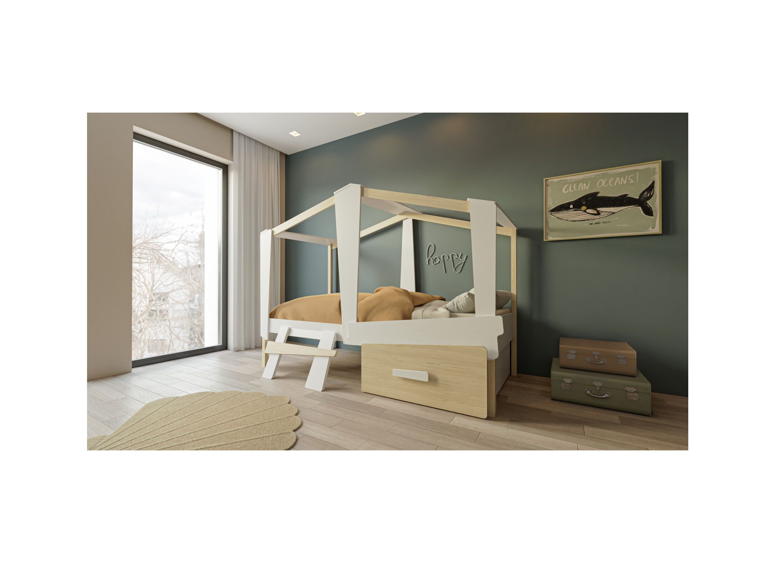 Sfeerfoto - Bedlade Cabane 98cm