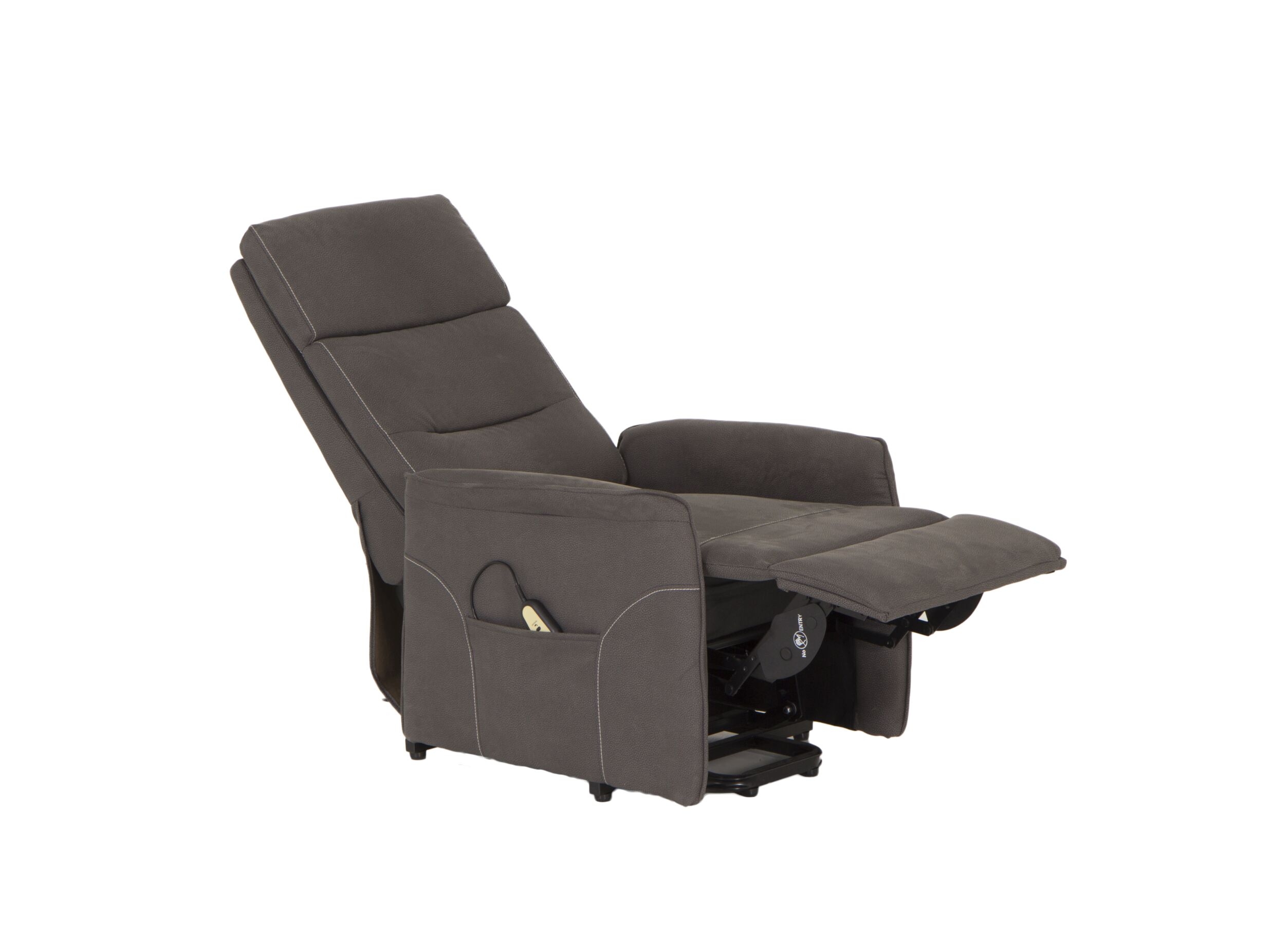Fauteuil relax Penny Lane eléctrique - stof - gris