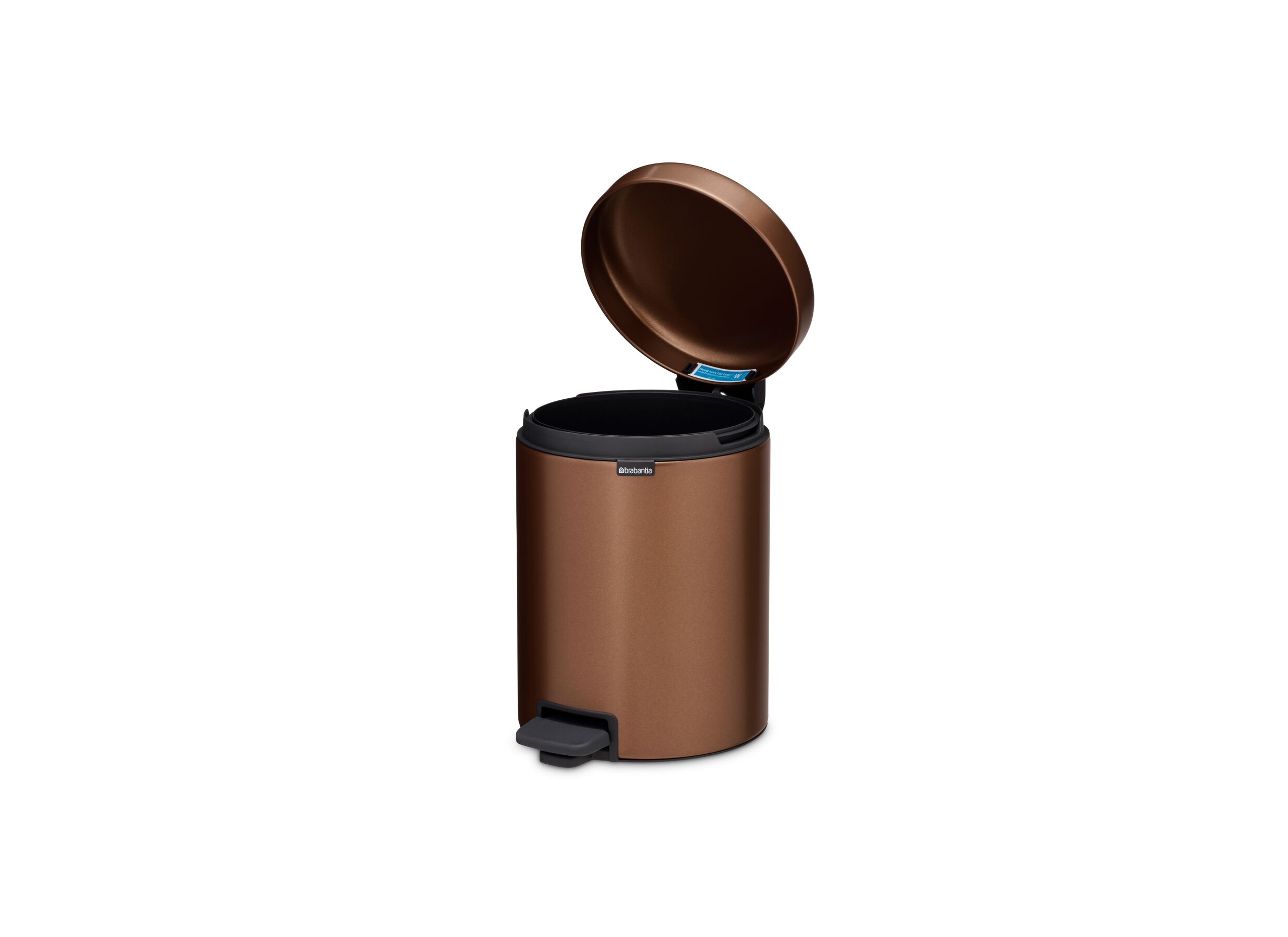 Overzichtsfoto - Pedaalemmer NewIcon Brabantia 5L - warm bronze