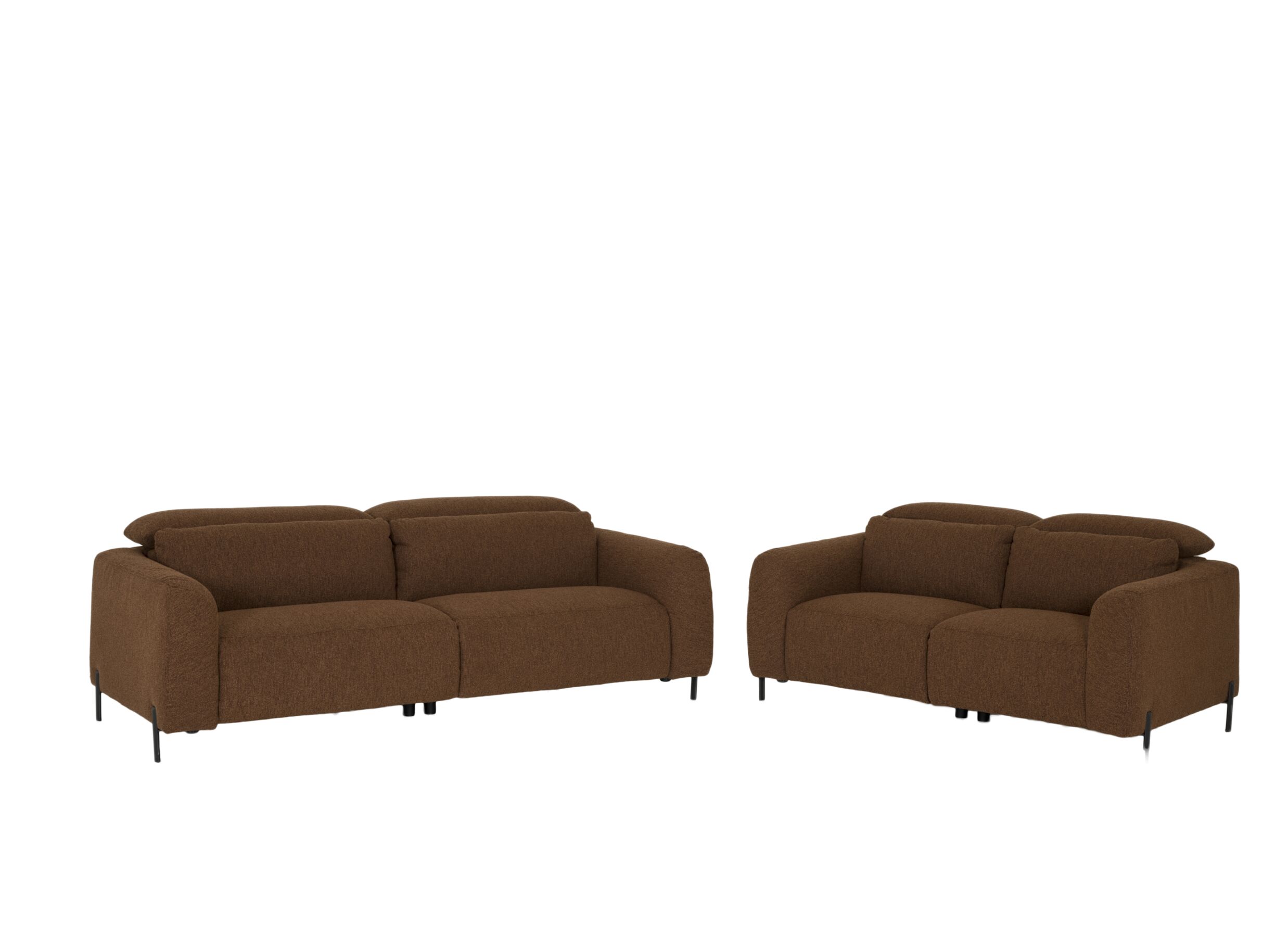 Hoofdfoto - Zetel Piran 3+2-zit - stof - hazel met relax