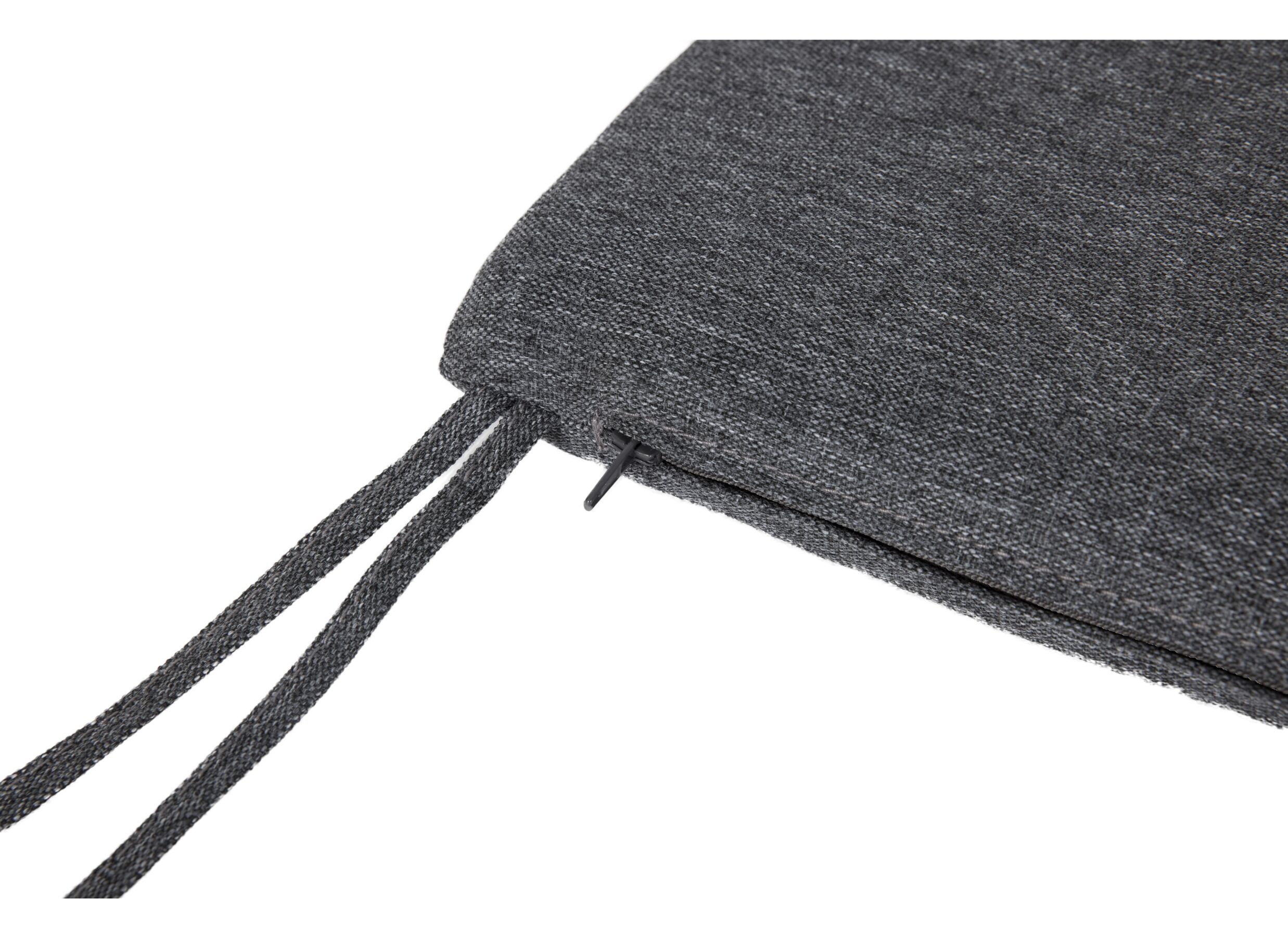 Detail - Coussin d'assise Nona 39x39cm -fibre polyester - anthracite