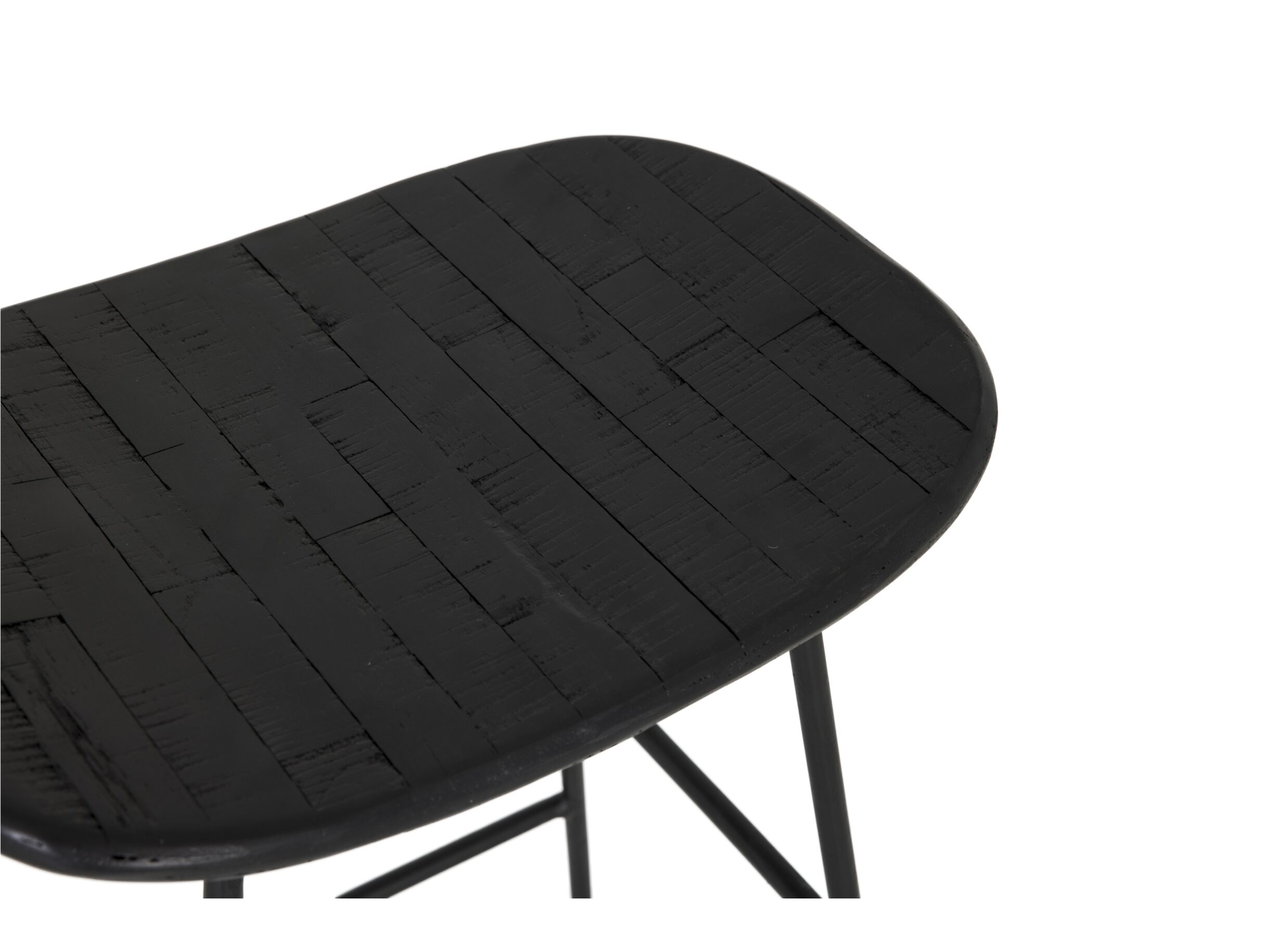 Barkruk Levi ZH65cm - hout - zwart