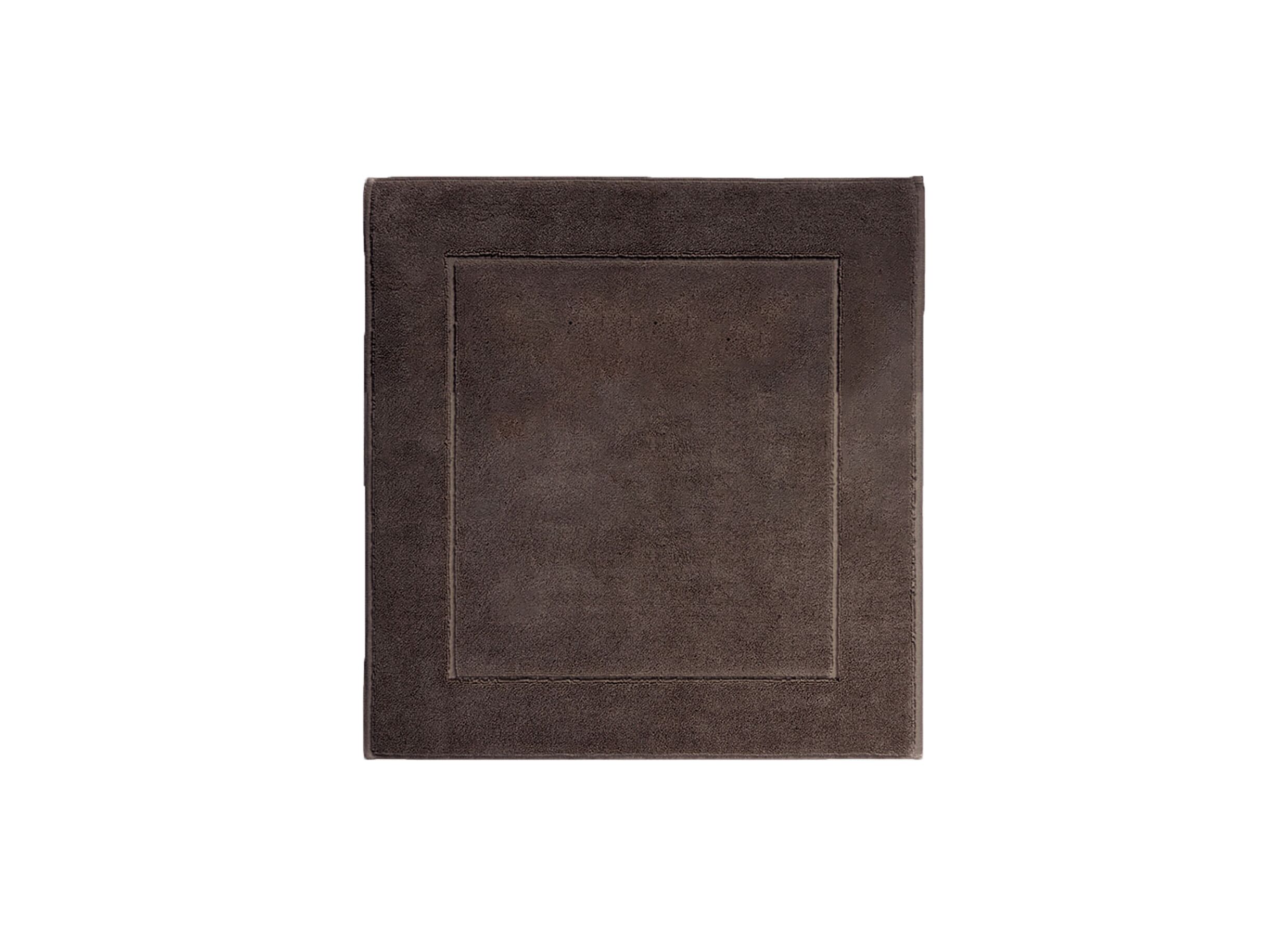 Plus Important - Tapis de bain London 60x60cm - coton - pecan avec antidérapant