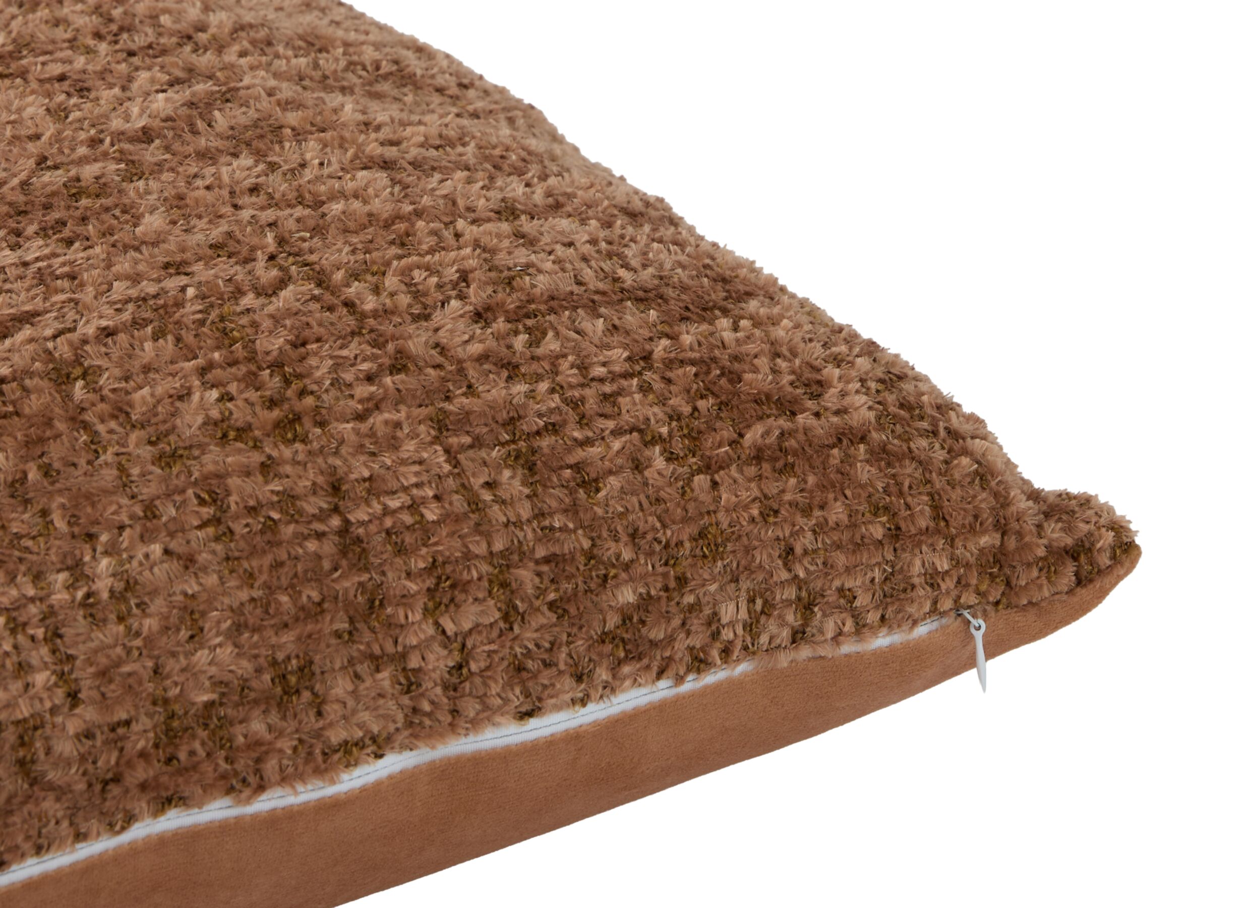 Detailfoto - Kussen Esbly 43x43cm - stof - oud roze