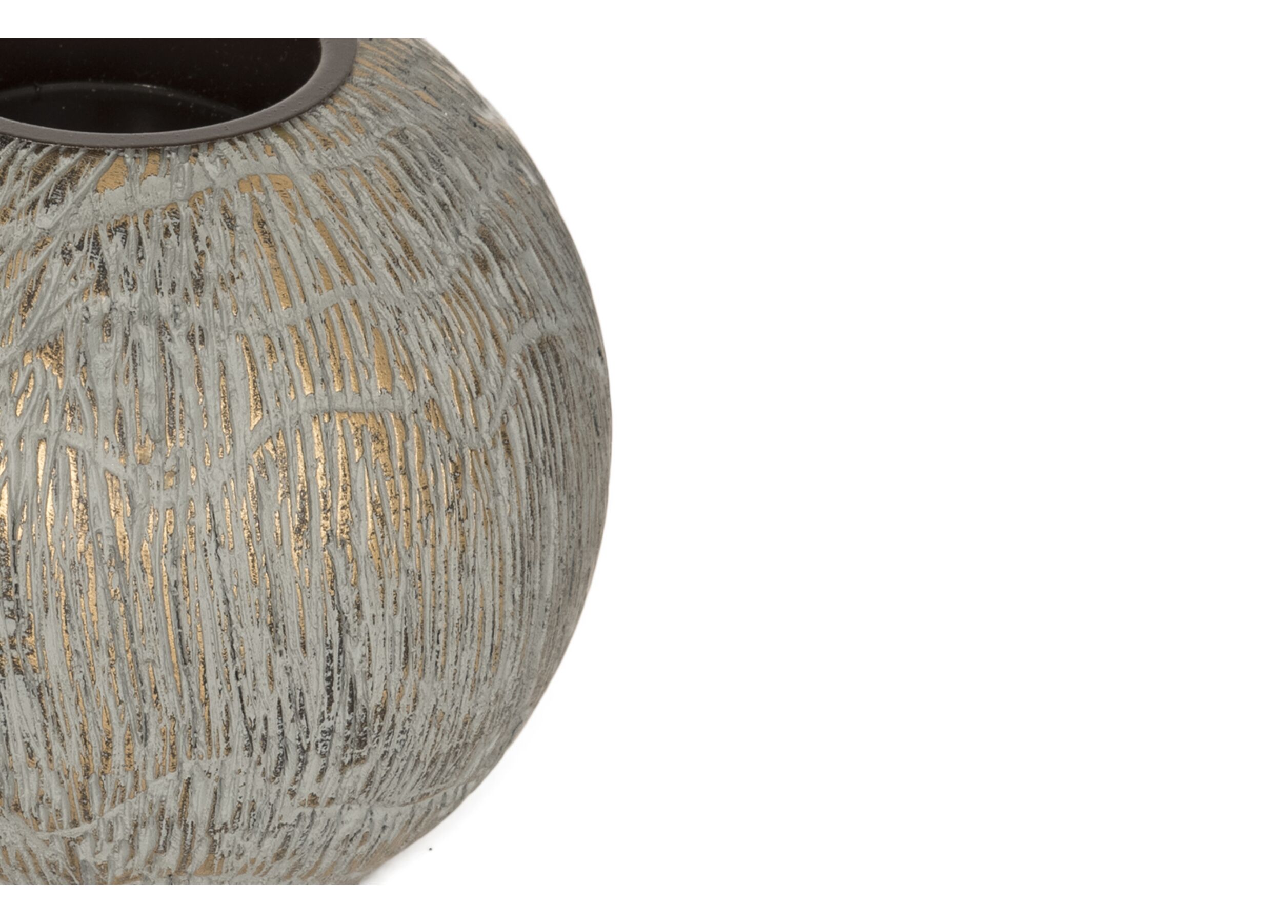 Detail - Porte-bougie San H8,5cm gris