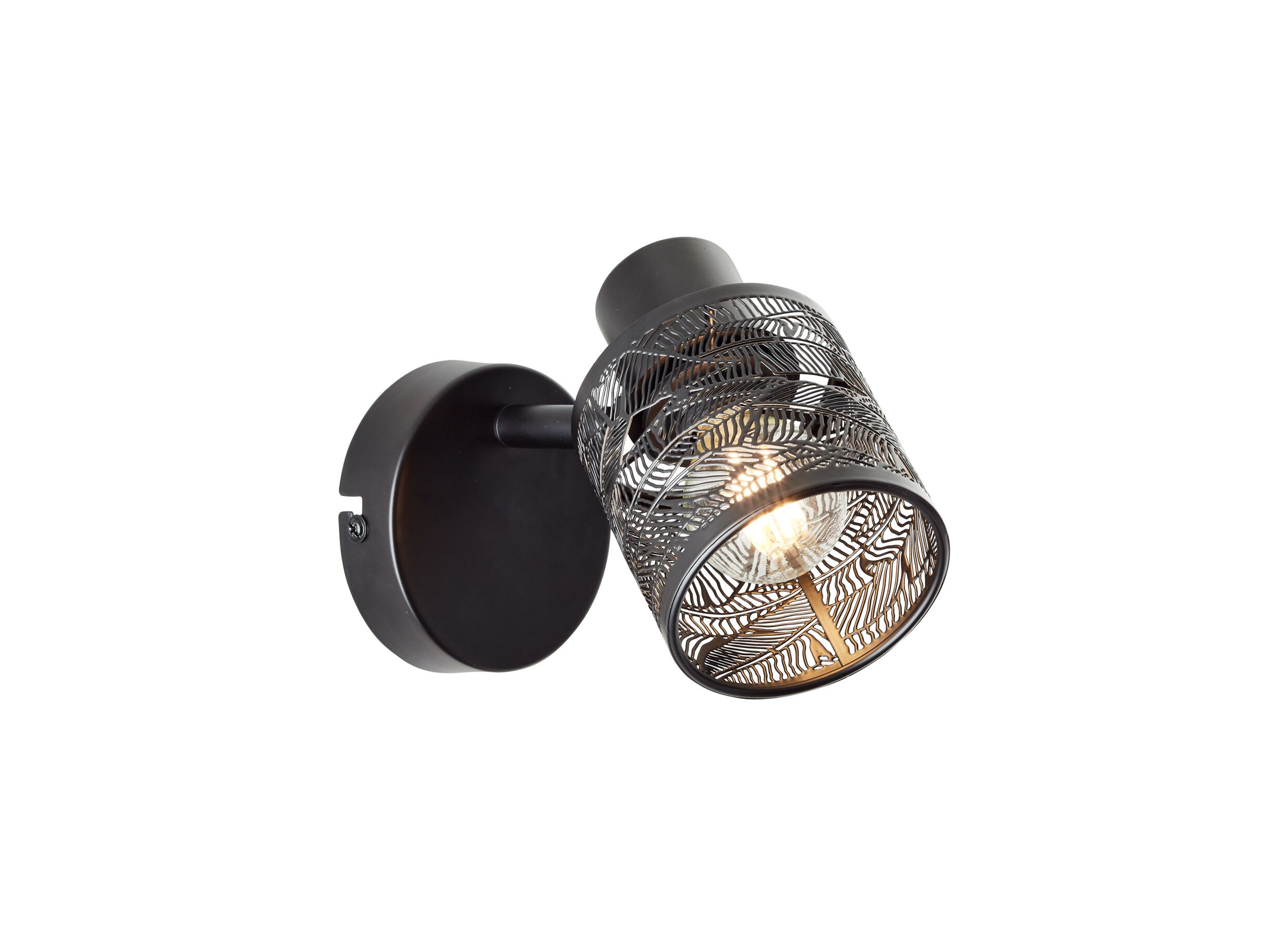 Applique murale Bano noir mat W40 E14