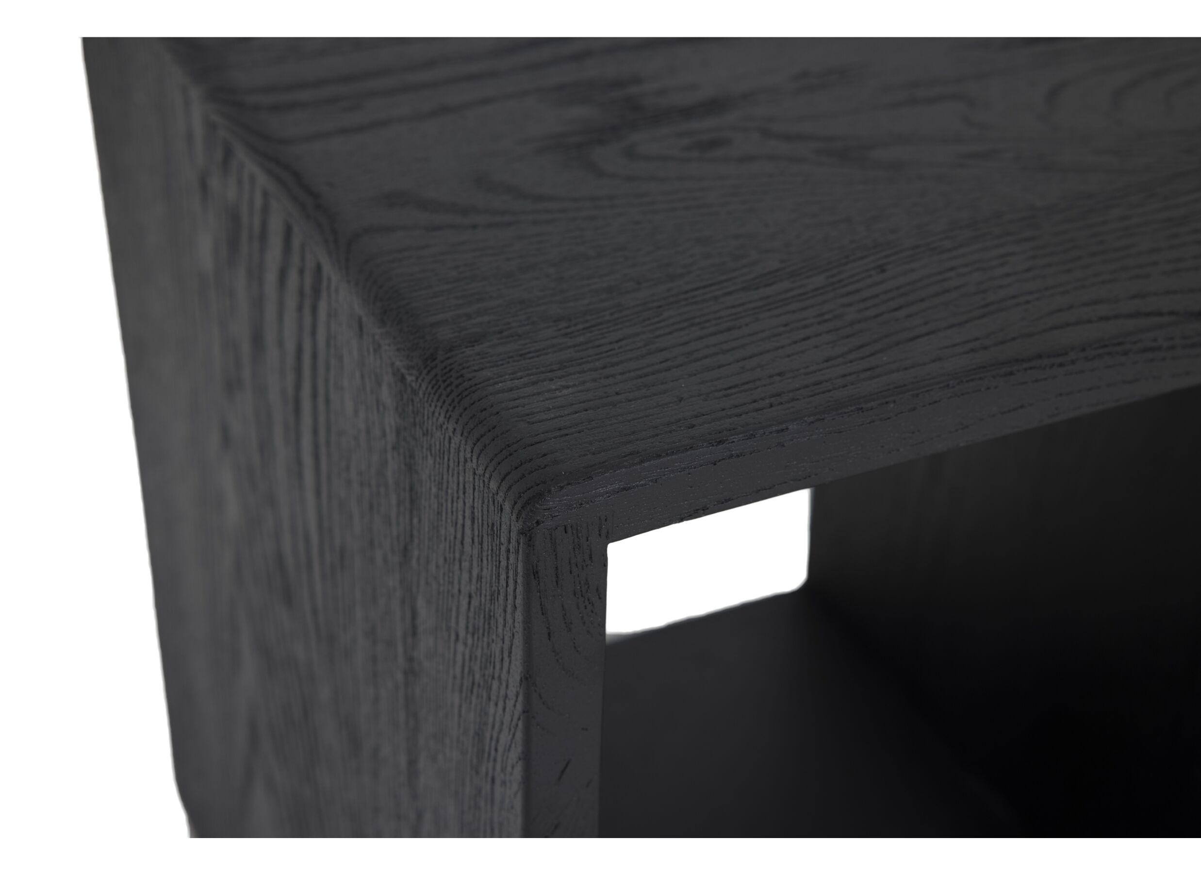 8cm noir - Cube Amulet 27,5x31,3x33,8cm chêne massif noir