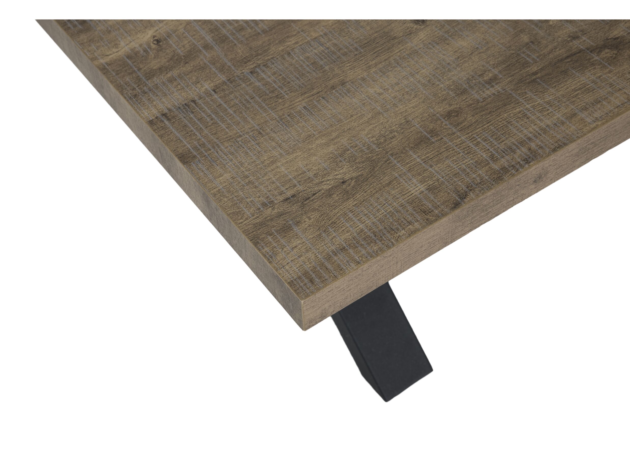 Detail - Table basse Estrella 130x65cm - décor - industrial oak