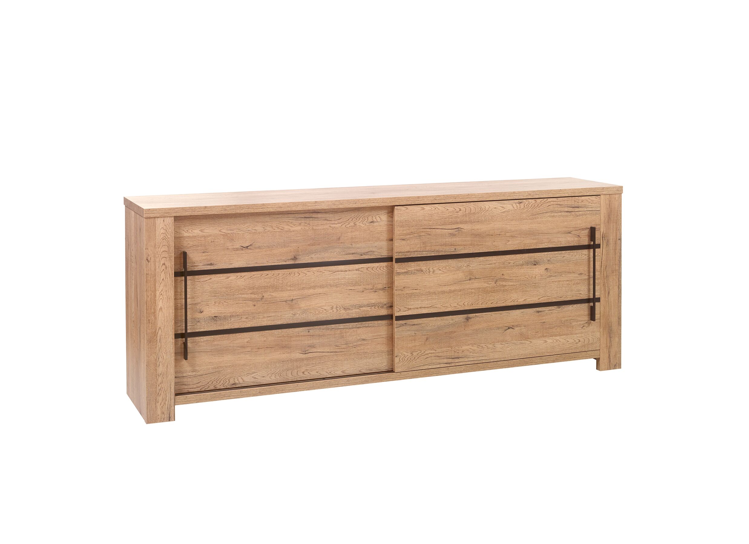 Buffet Otto 230cm - Buffet Otto 230cm - panneau décor - chêne scarlet