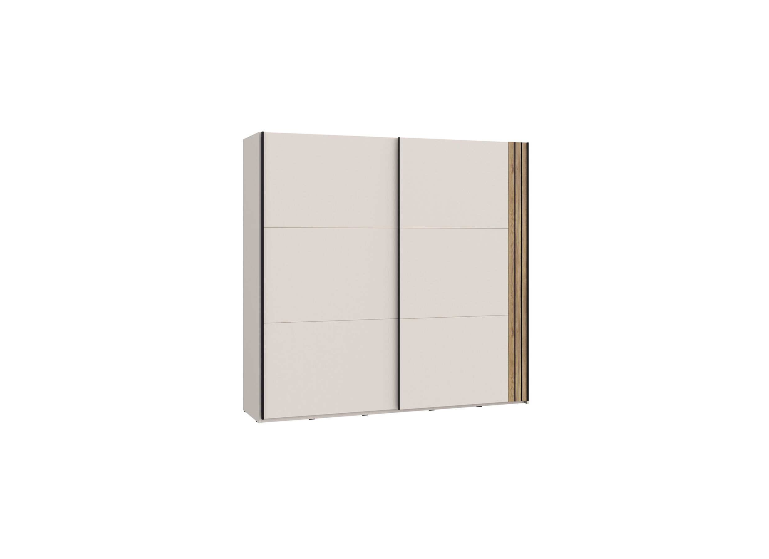 Armoire à portes coulissantes Waikato 220cm - Armoire à portes coulissantes Waikato 220cm - décor - chêne mauvella/sable