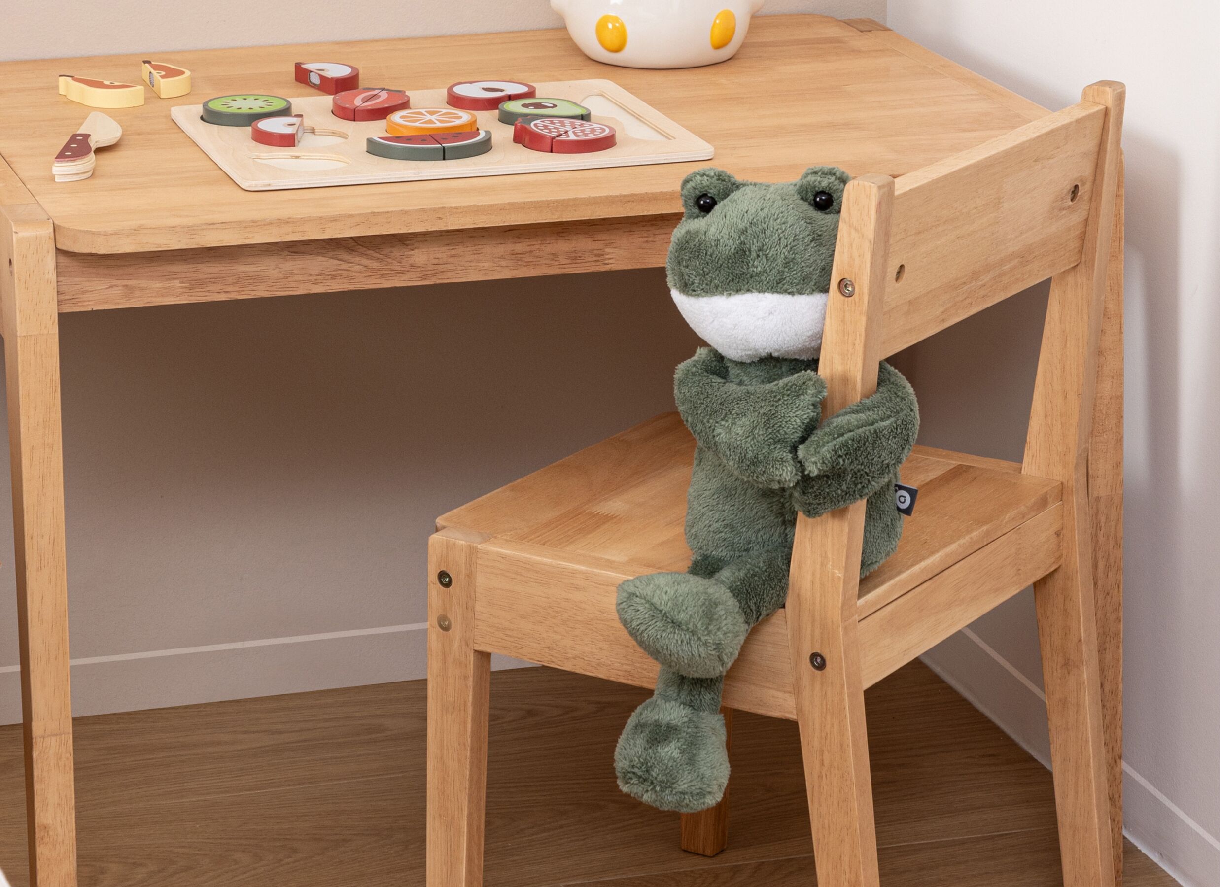 Sfeerfoto - Knuffel Kikker H35cm - polyester - groen