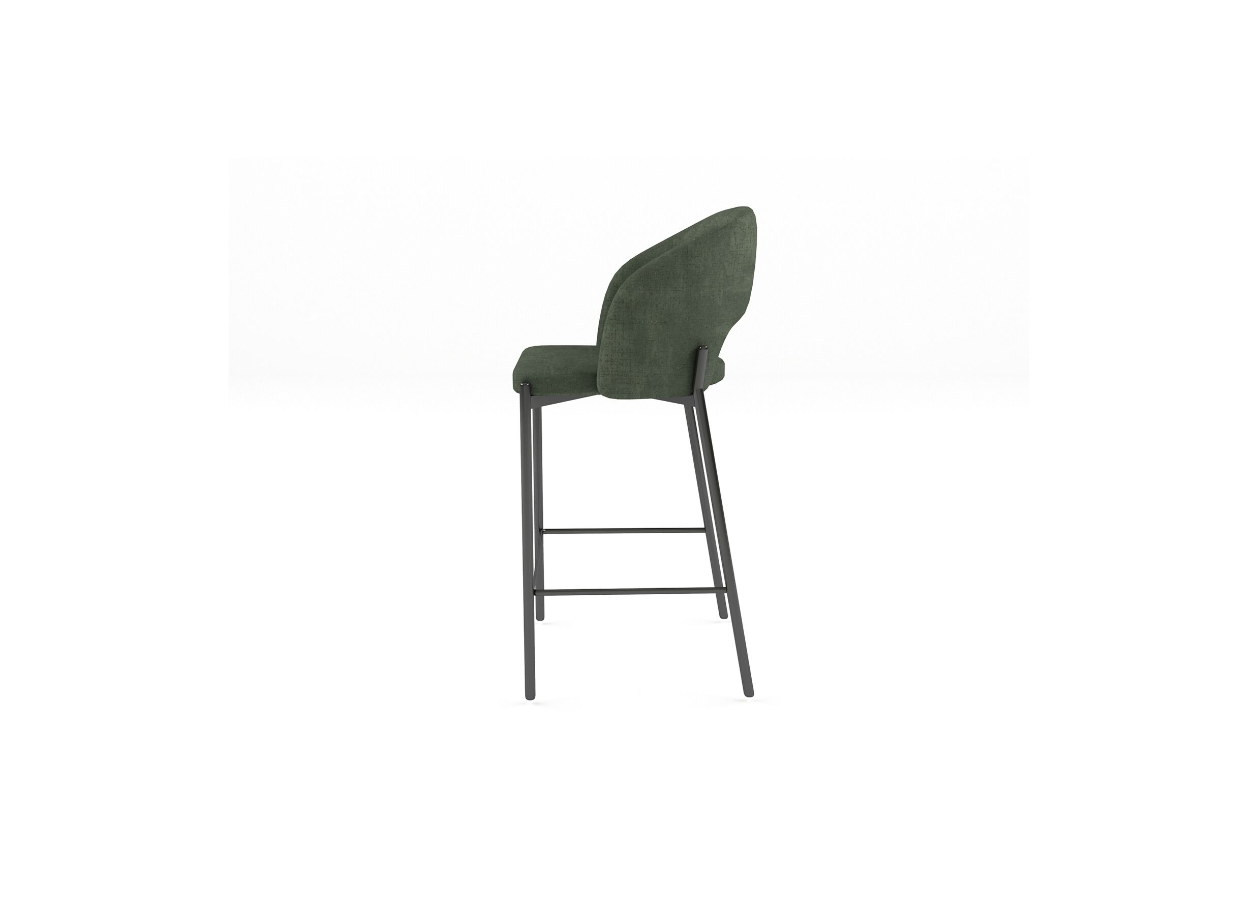 Barstoel Bacchus ZH75,5cm - stof - groen