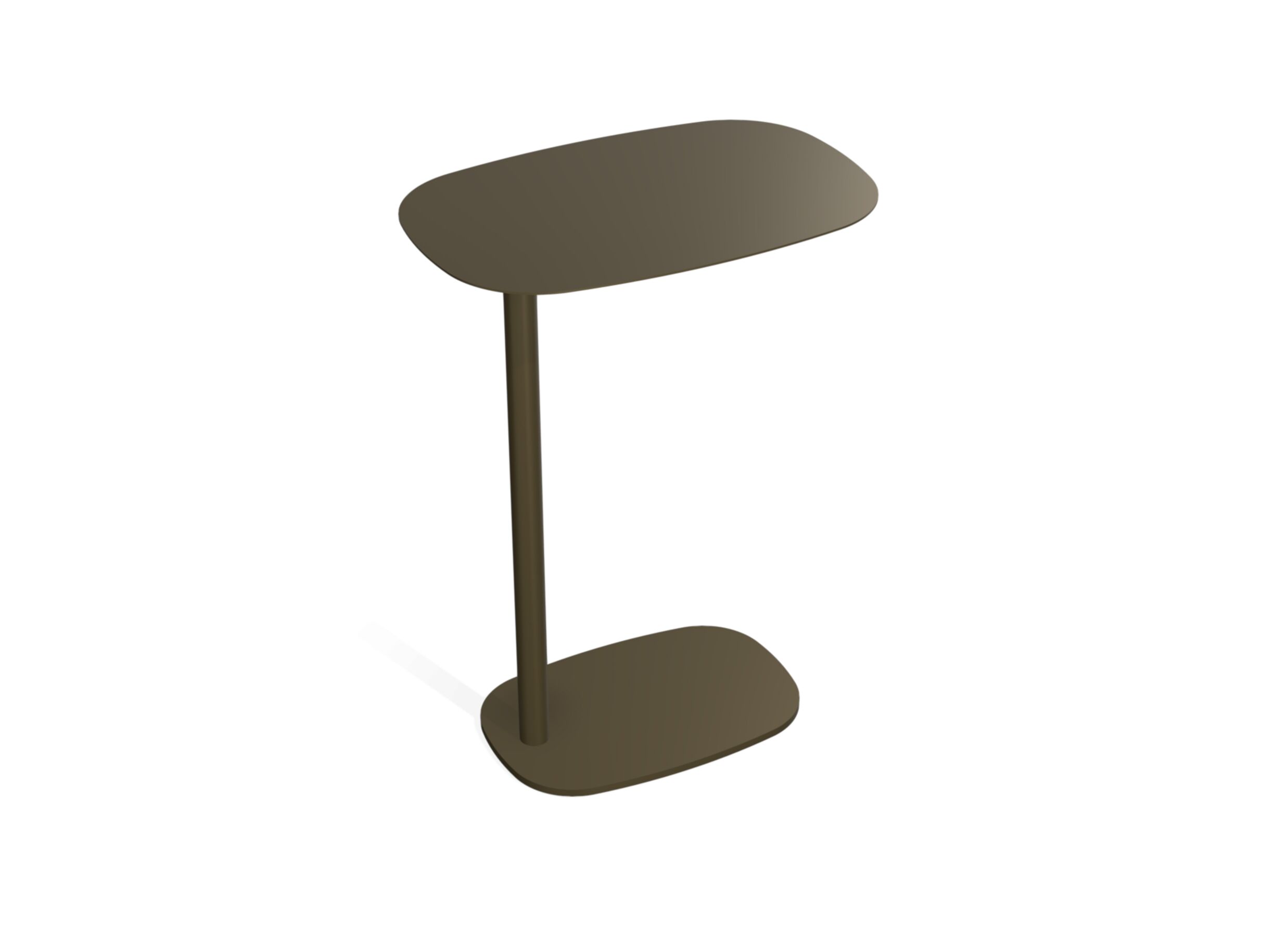 Aperçu - Table d'appoint Cup 50x33cm - acier - bronze foncé
