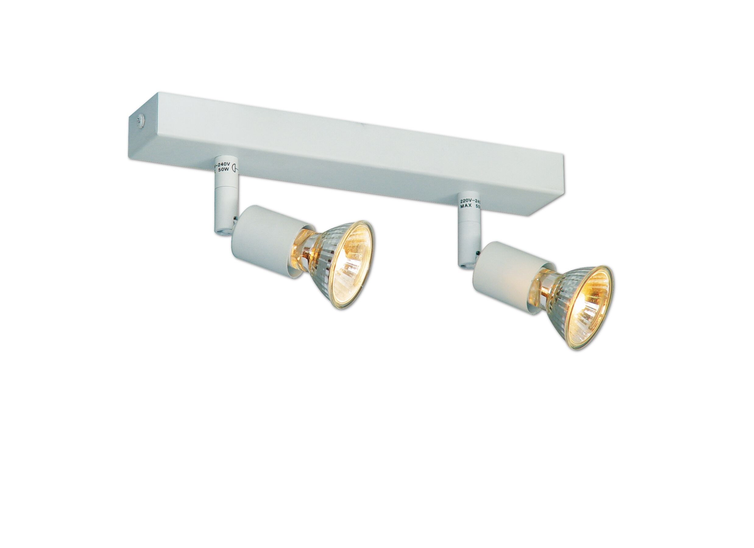 Opbouwspot met 2 spots 28W GU10