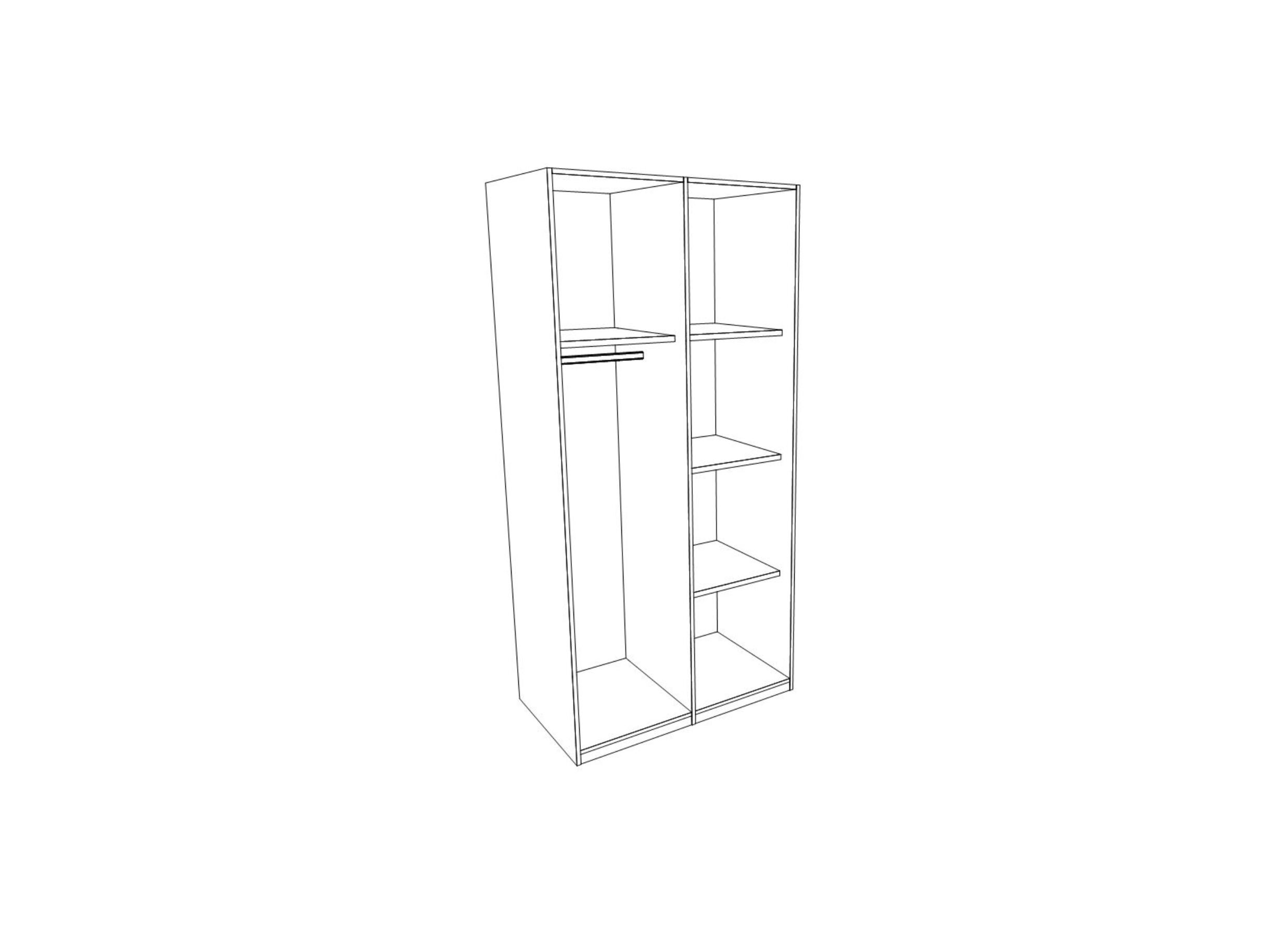 Garde-robe Liverpool 90cm