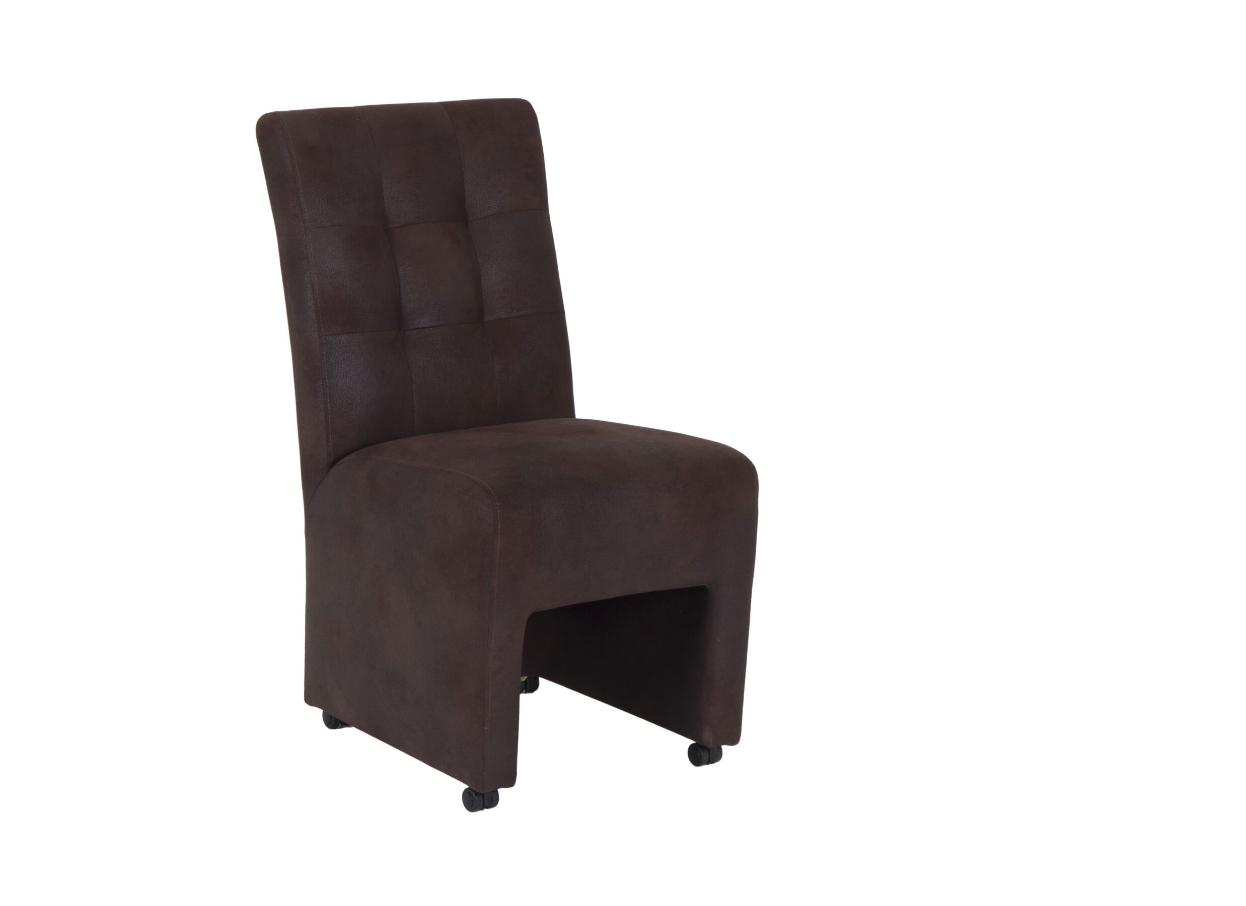 Stoel Porto 50x62x96,5cm - polyestervezel - bruin