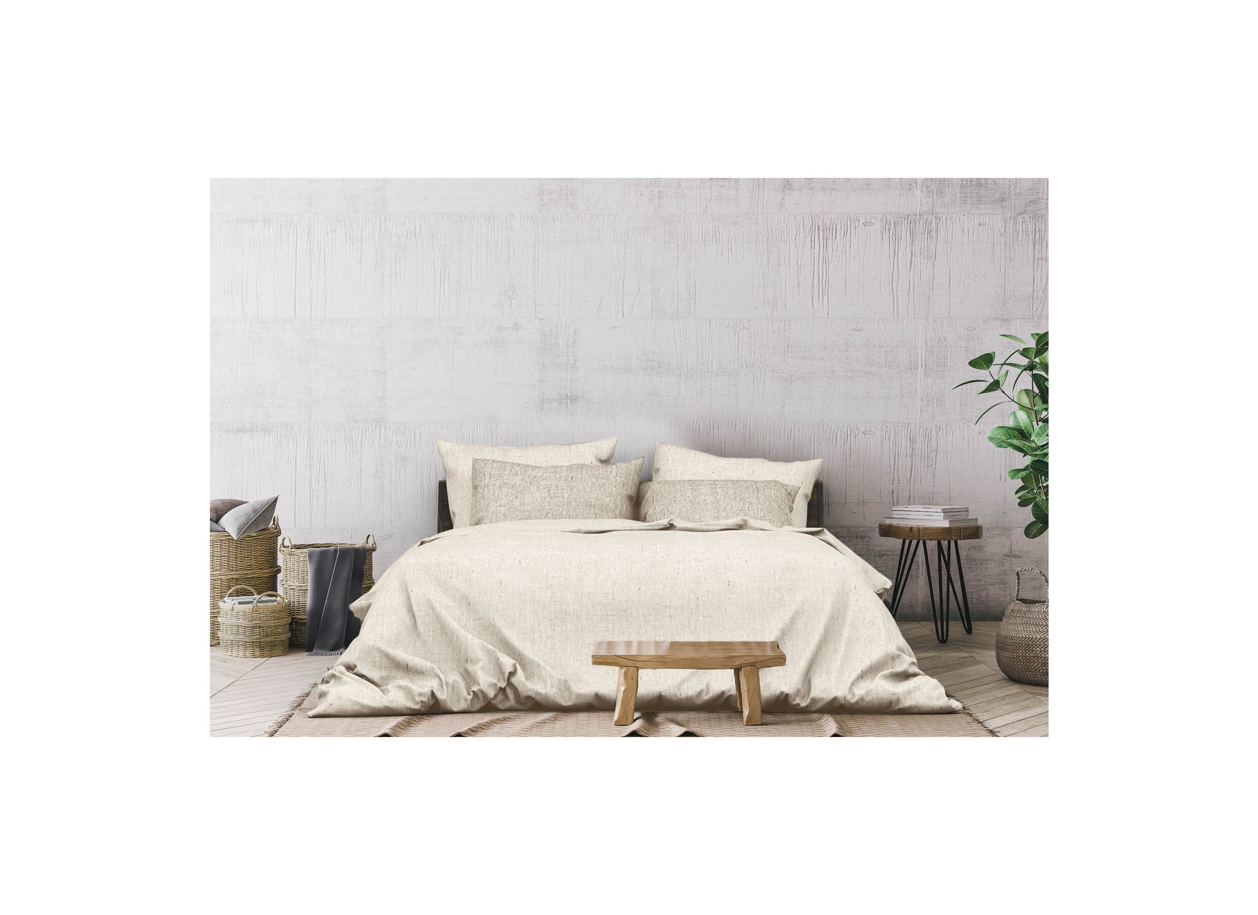 Dekbedovertrek Franela 200x220cm - flanel - desert sand - Housse de couette Franela 200x220cm - flanelle - desert sand