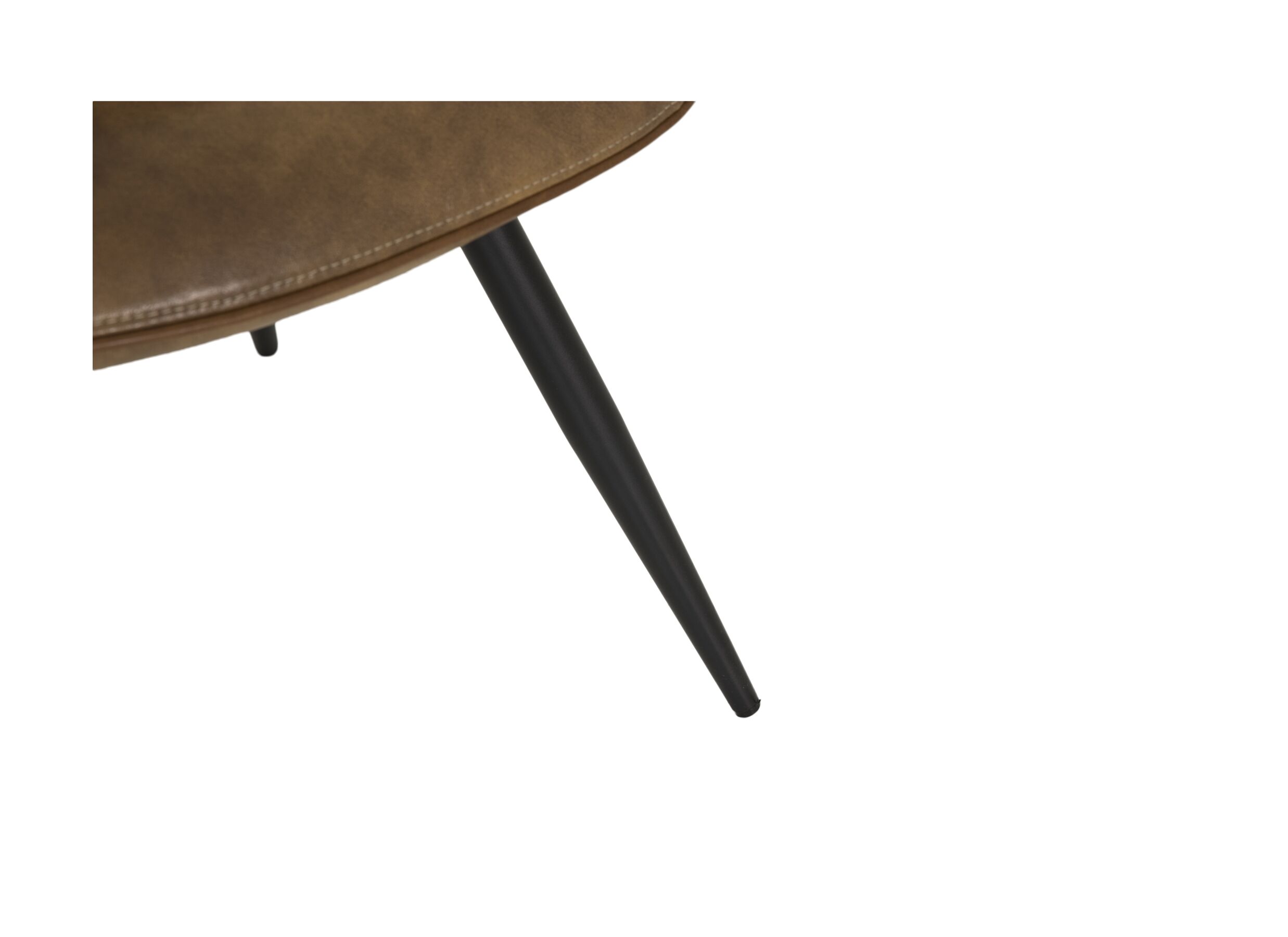 Detailfoto - Stoel ST1910 53x66x93.5cm - lederlook - cognac