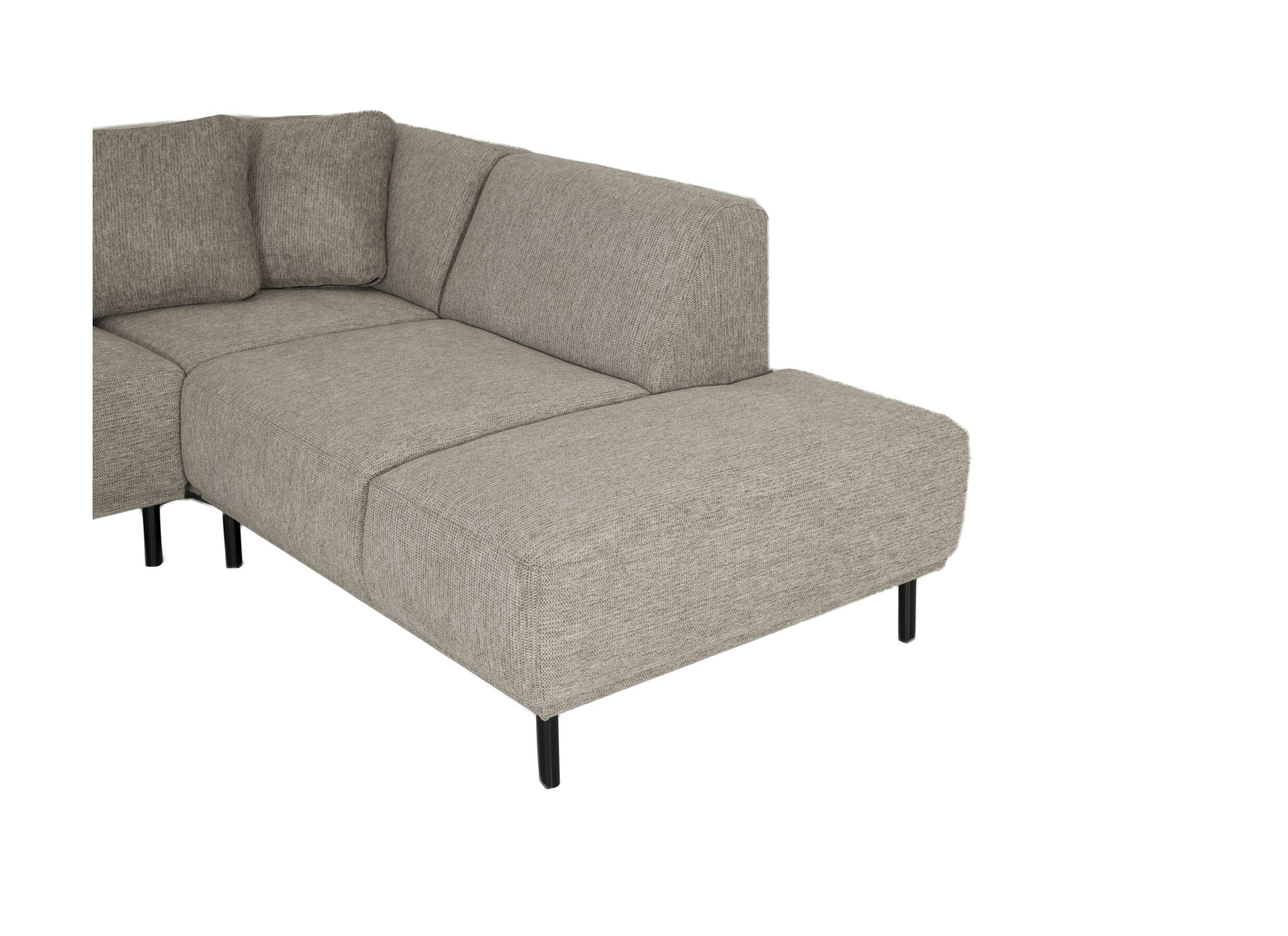 Detailfoto - Hoeksalon Kent 390x230cm - stof - grijs