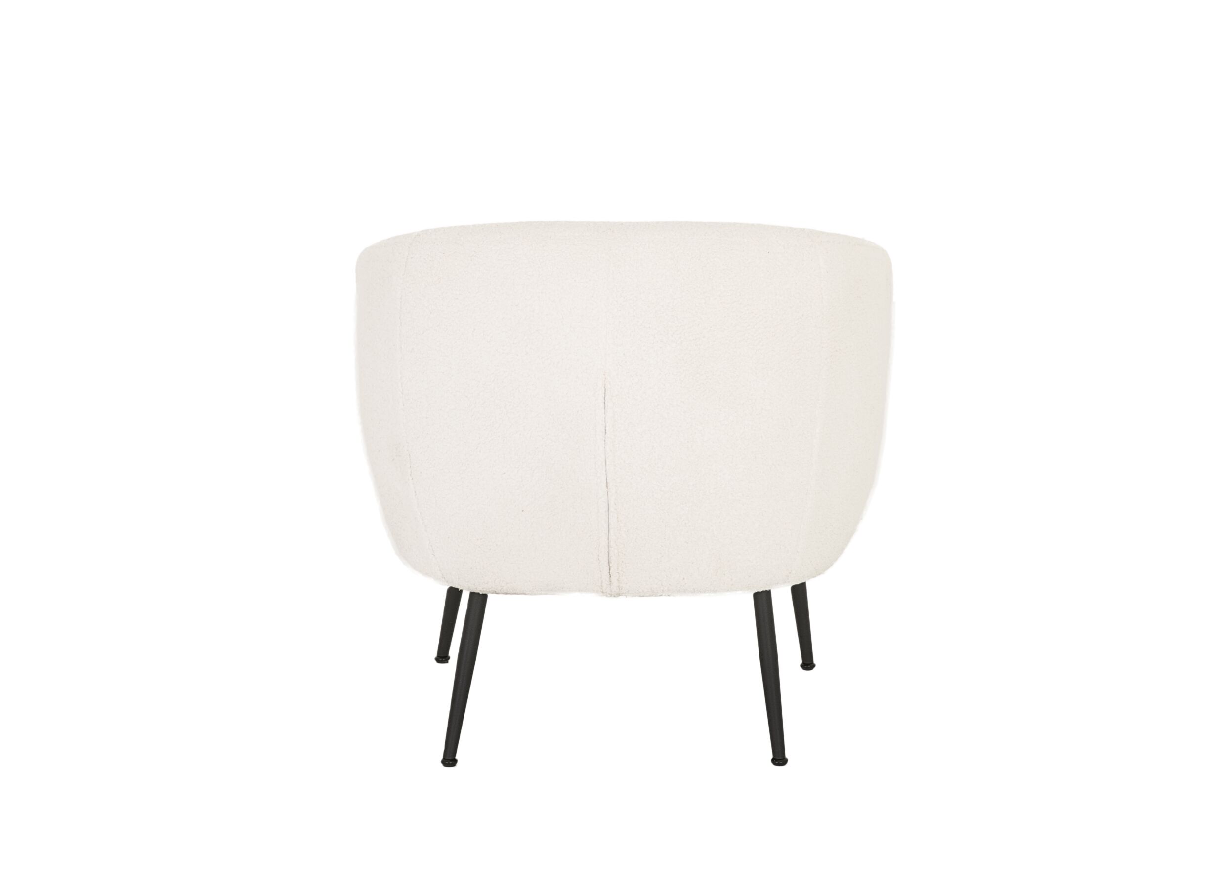 Fauteuil Teddy Bear 68x70x73cm - bouclé - ivoire blanc