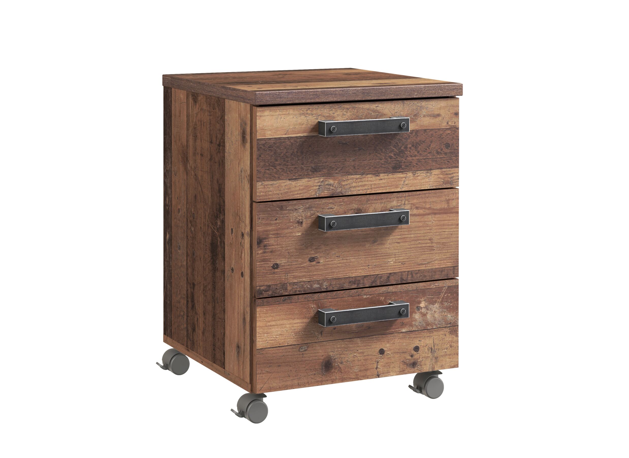 Ladeblok Clif-B 40x42x56cm - meubelplaat - old wood/beton