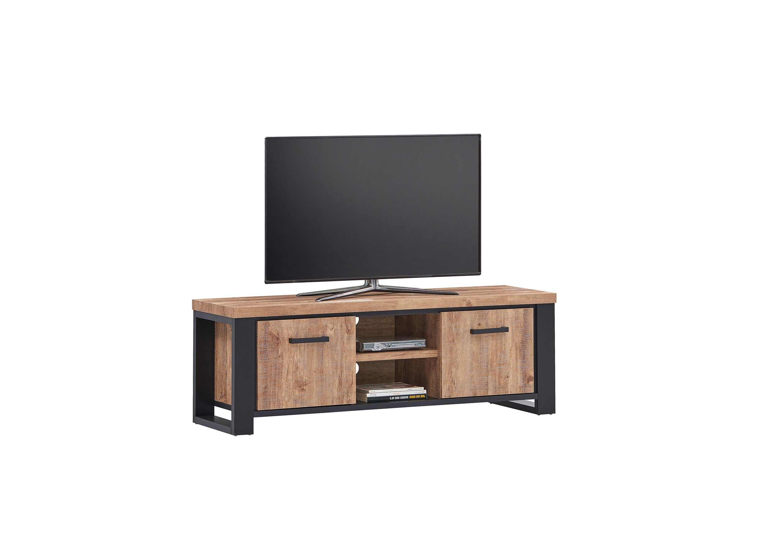Tv-meubel Estrella 160cm - meubelplaat - industrial oak