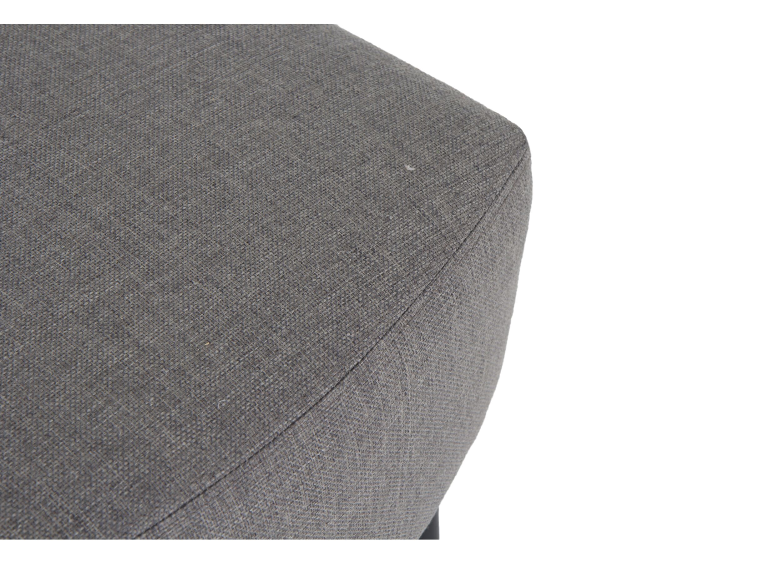 Fauteuil et pouf Canto 76x80x107cm - tissu - taupe