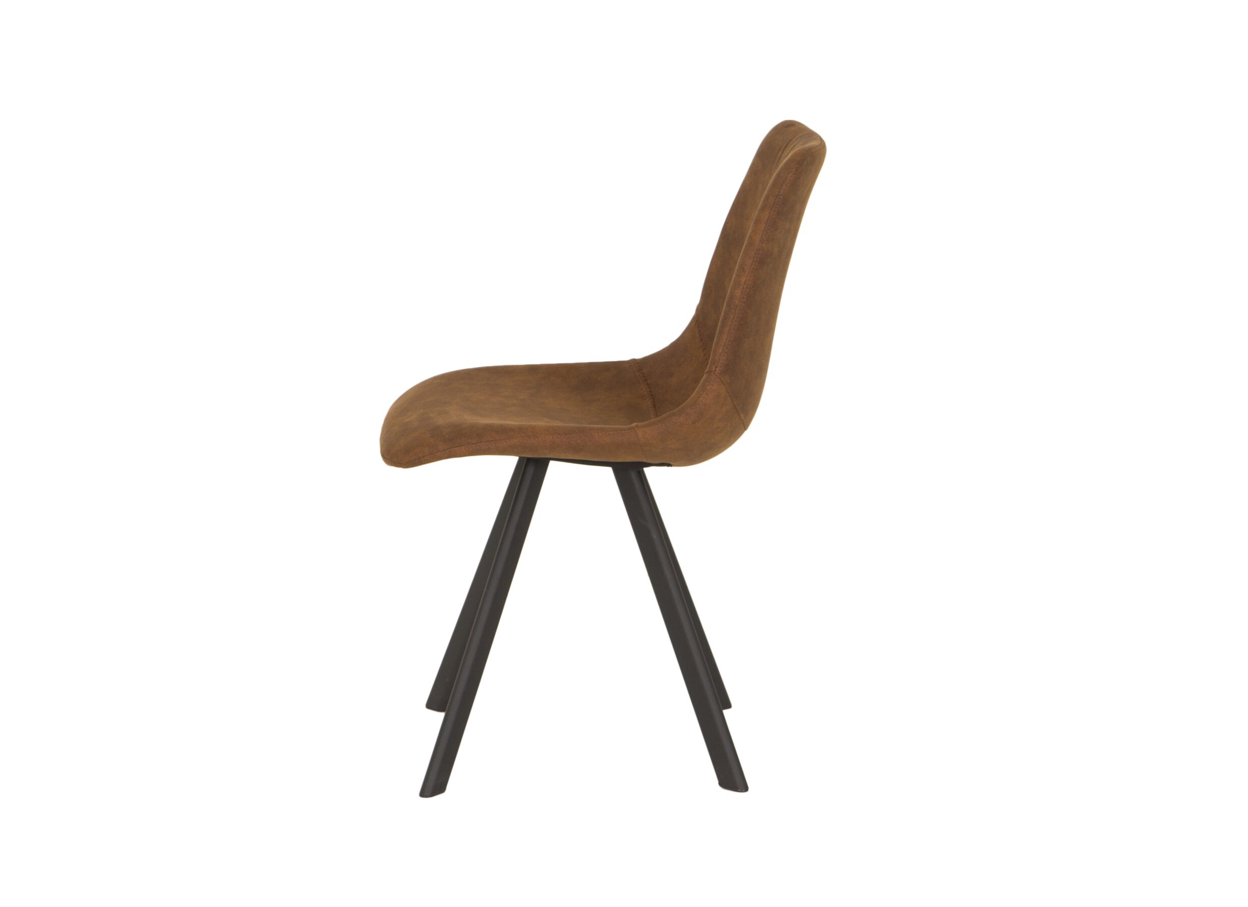 Detail - Chaise Frantz 47x57x83cm - tissu - cognac