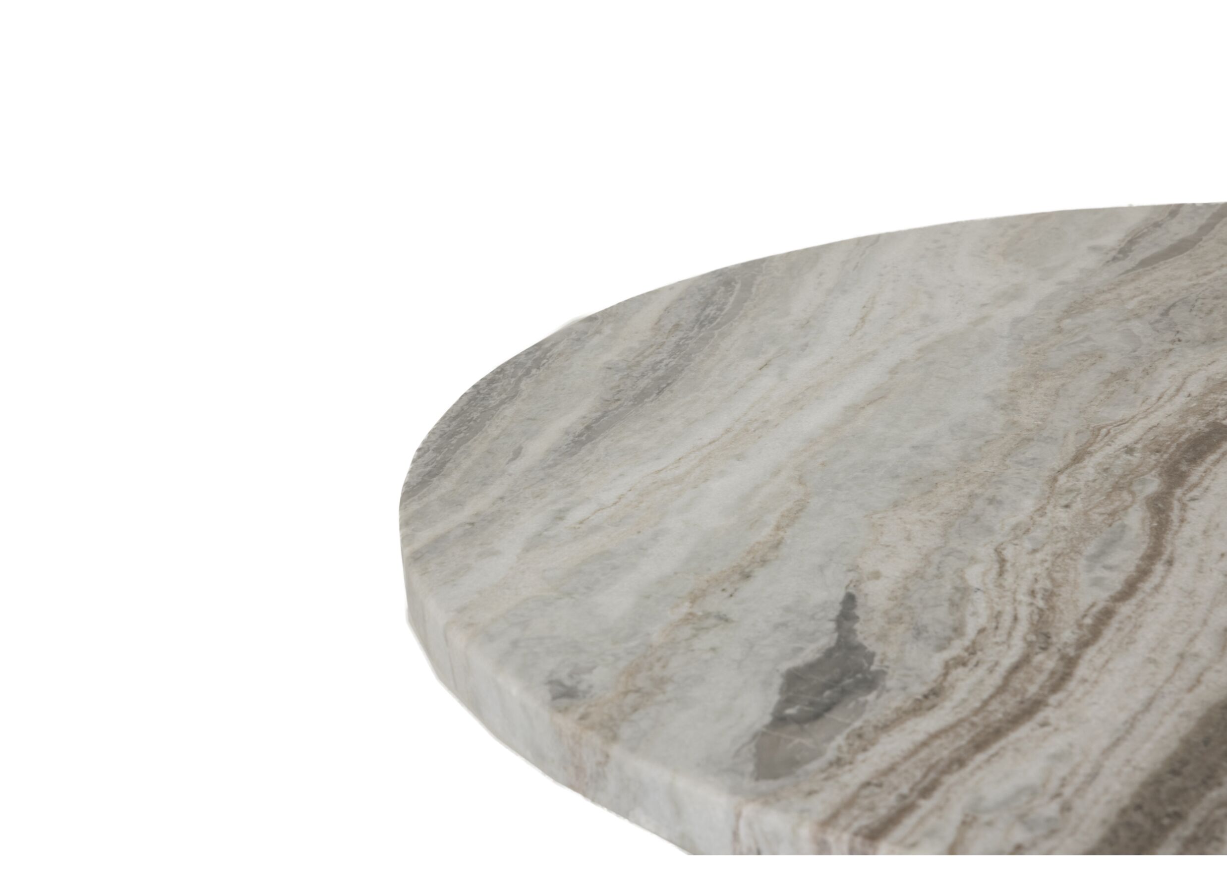 Detail - Table basse Gulf Ø91cm - marbre - beige