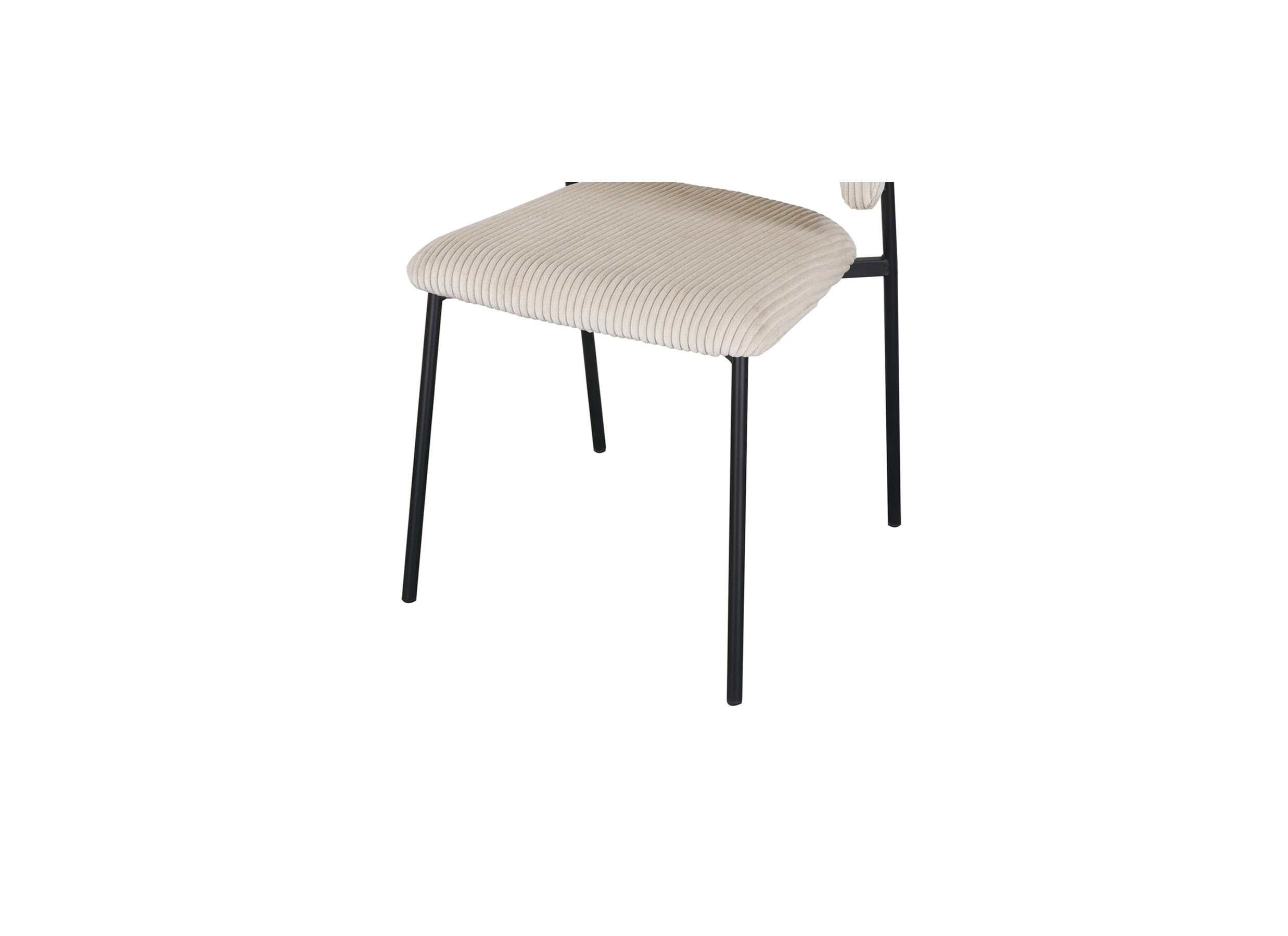Detailfoto - Stoel Lola 60x51x81cm - stof - beige