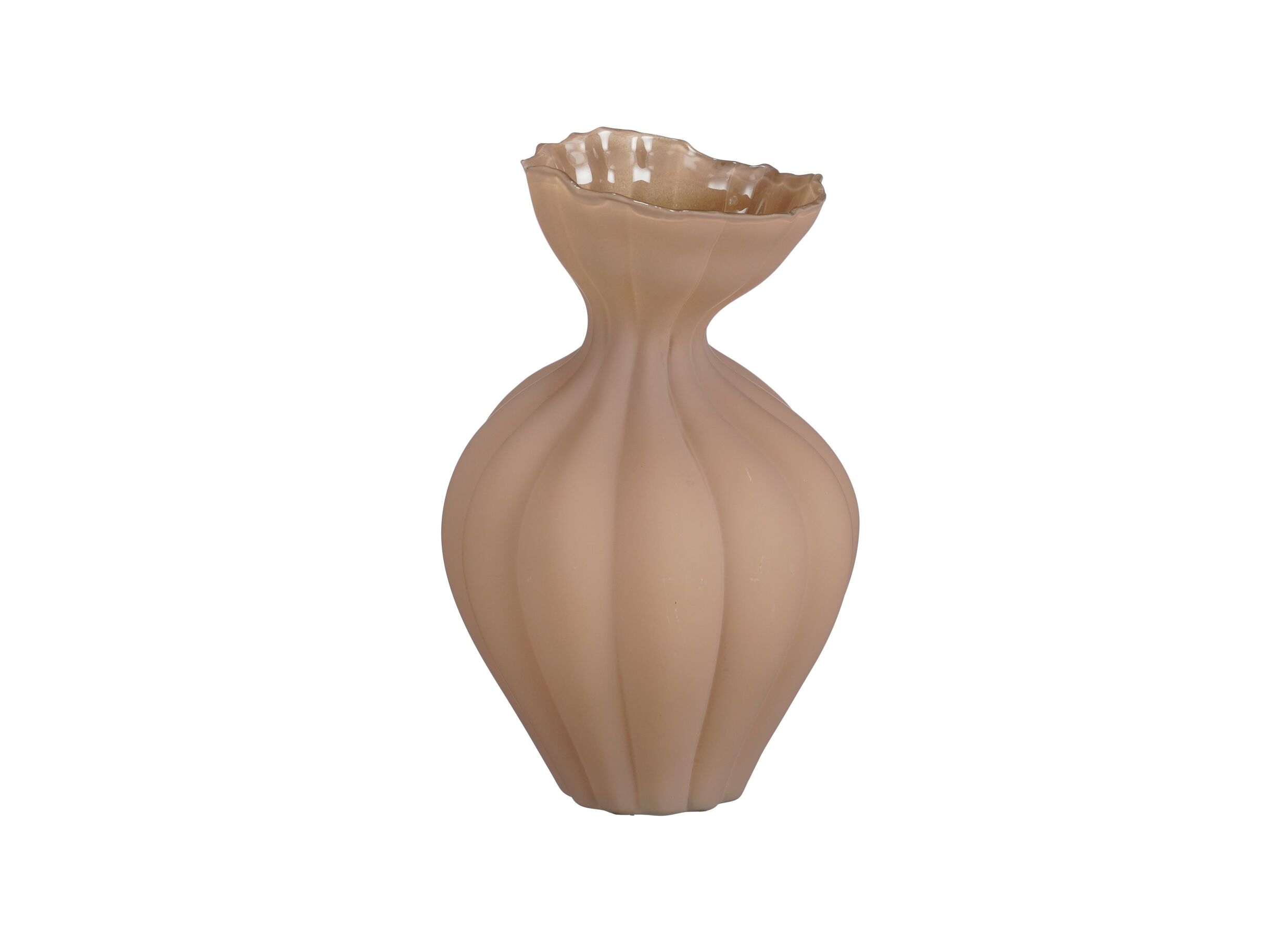 Plus Important - Vase Reye Ø19,5x30,5cm - stoneware - brun