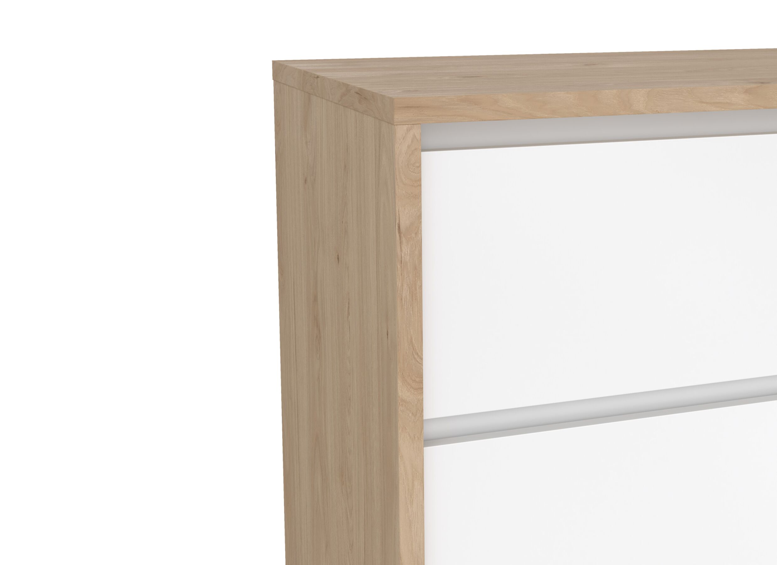 Detailfoto - Commode Next 119x48x84cm - decor - wit/jackson hickory