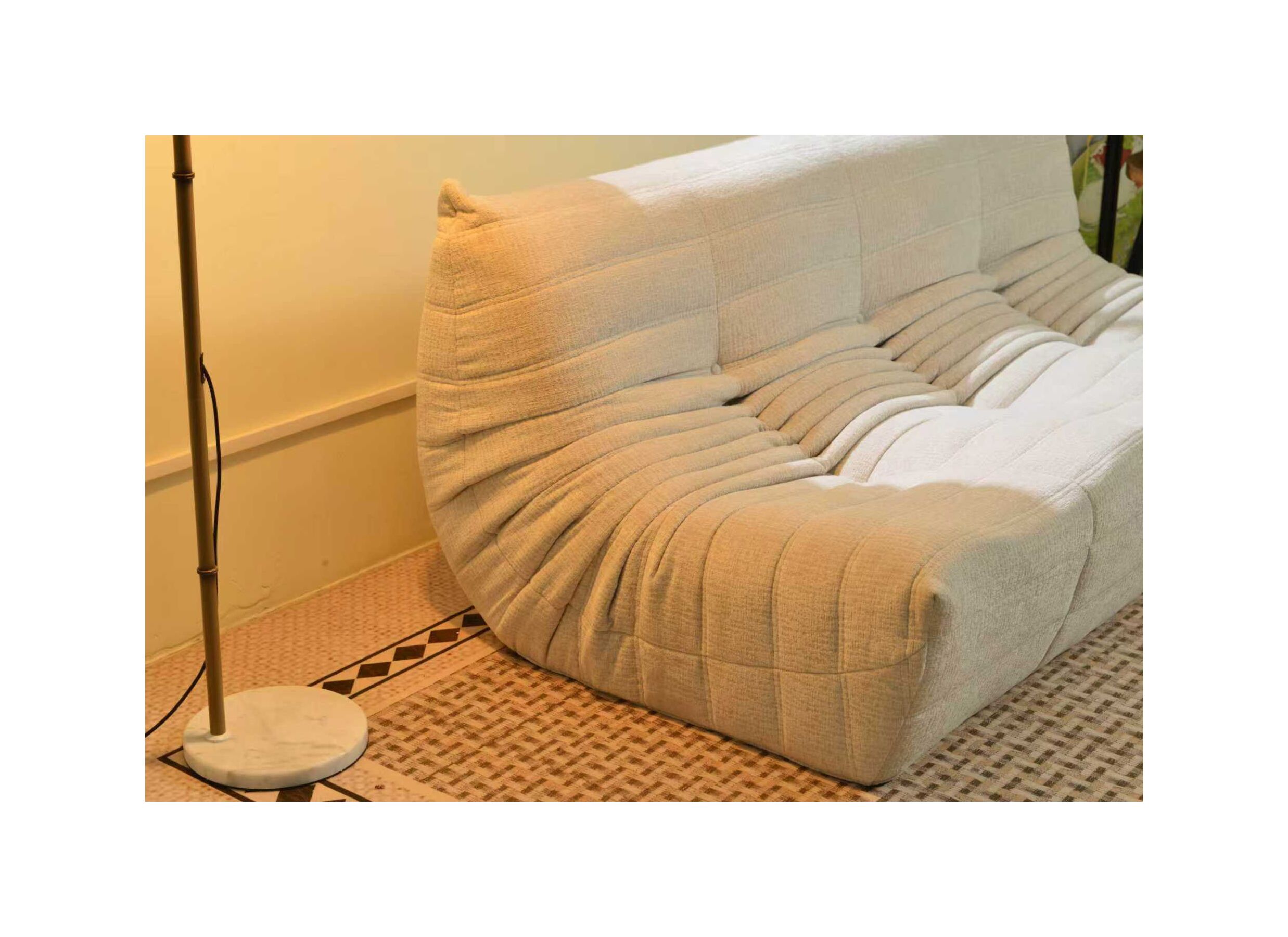 Sfeerfoto - Zetel Ragazzi 180x100x74cm - stof - beige