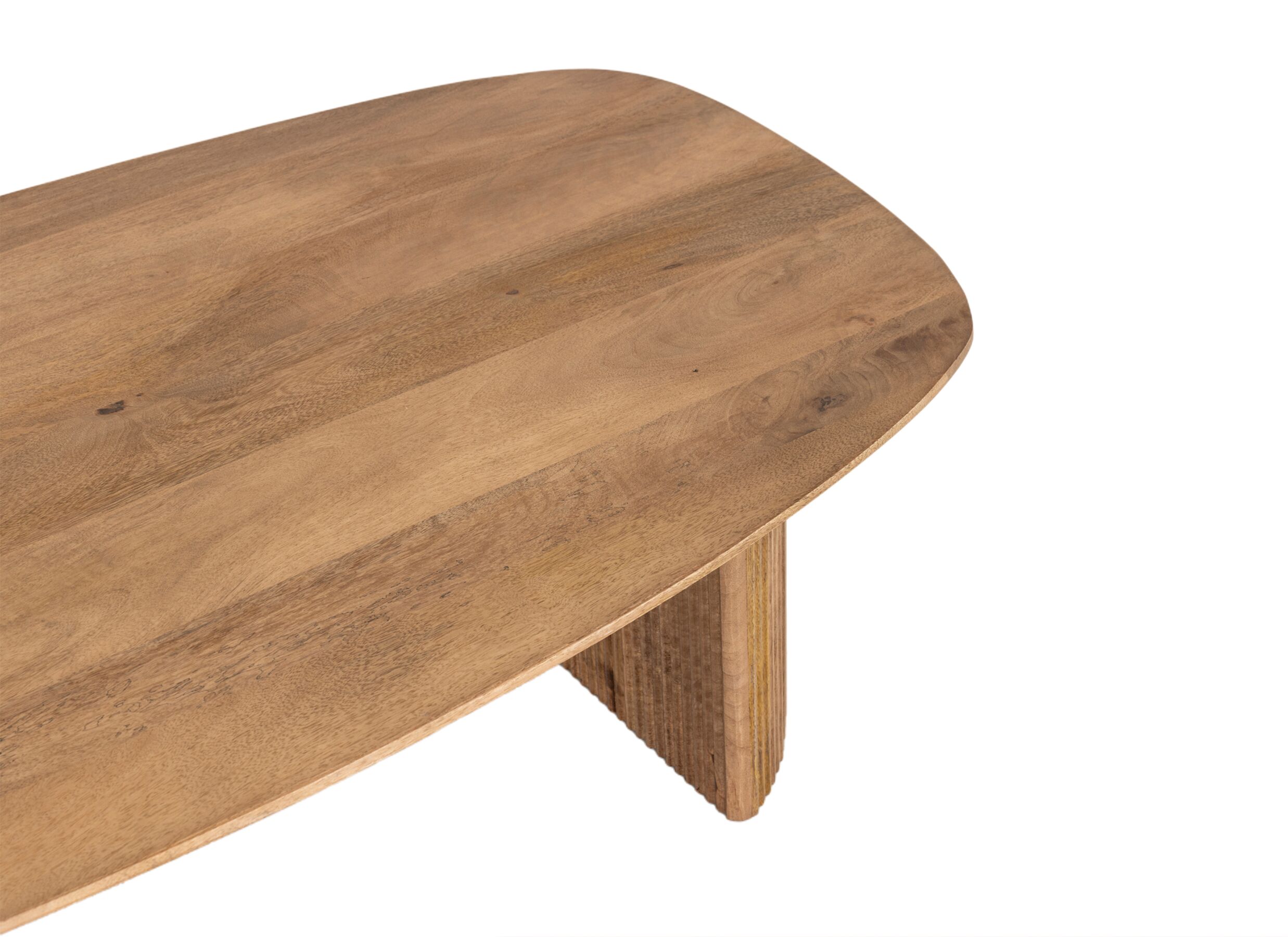 Detail - Table basse Aria 130x70cm - manguier massif - marron
