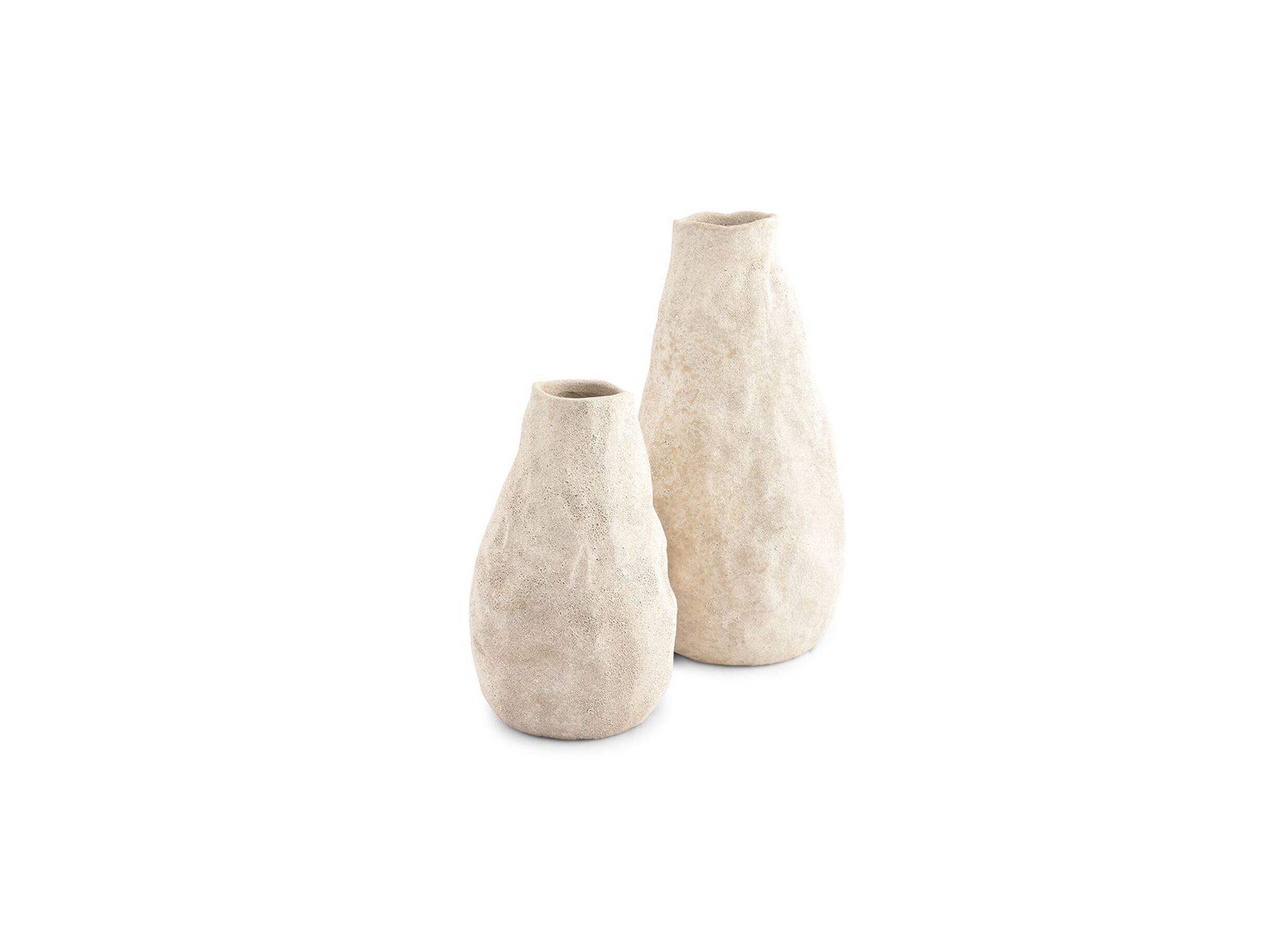 Aperçu - Vase Cave 14,5x22cm - grès - beige