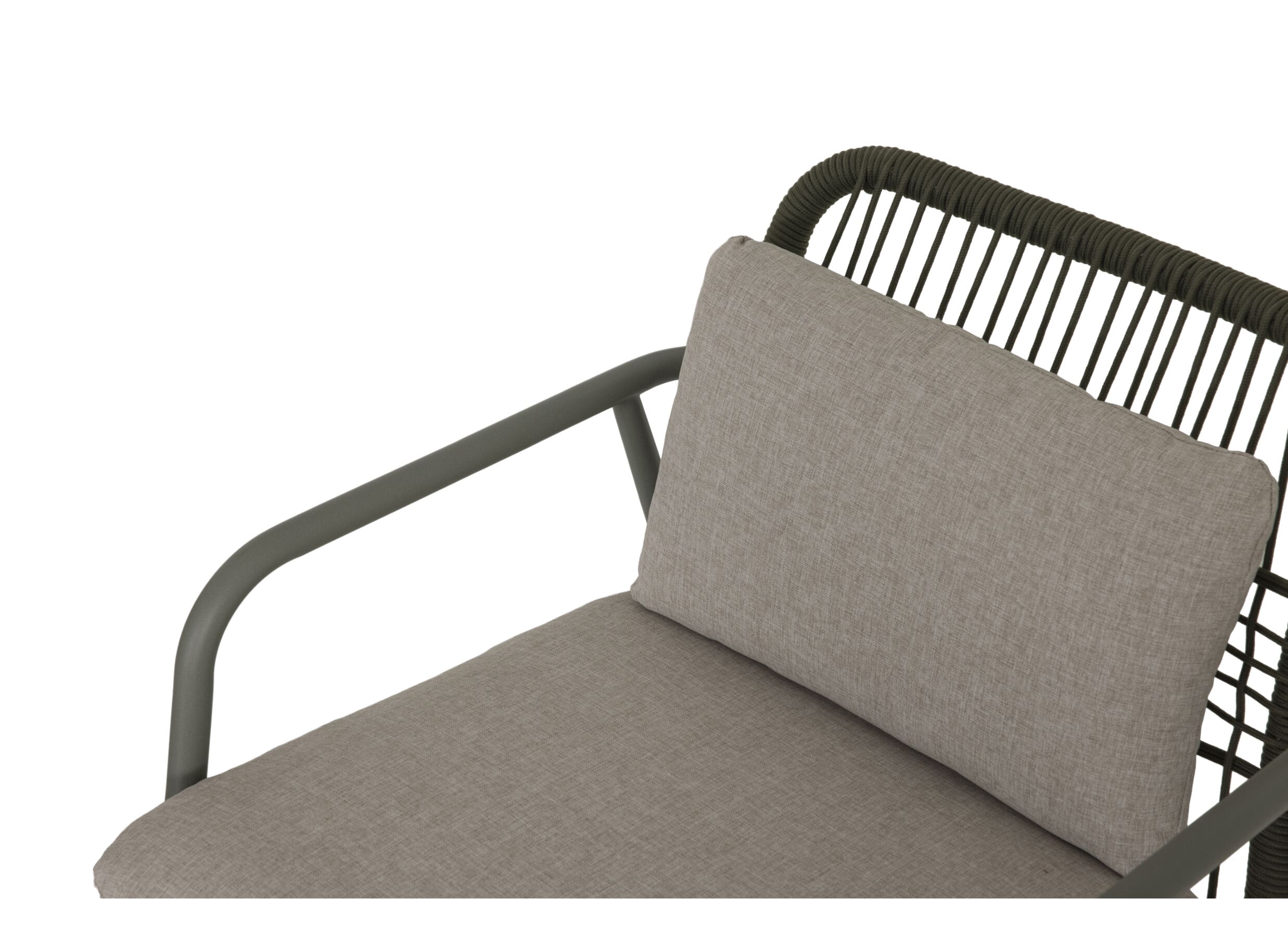 Detailfoto - Loungeset Tessera aluminium - kussens in olefin - groen