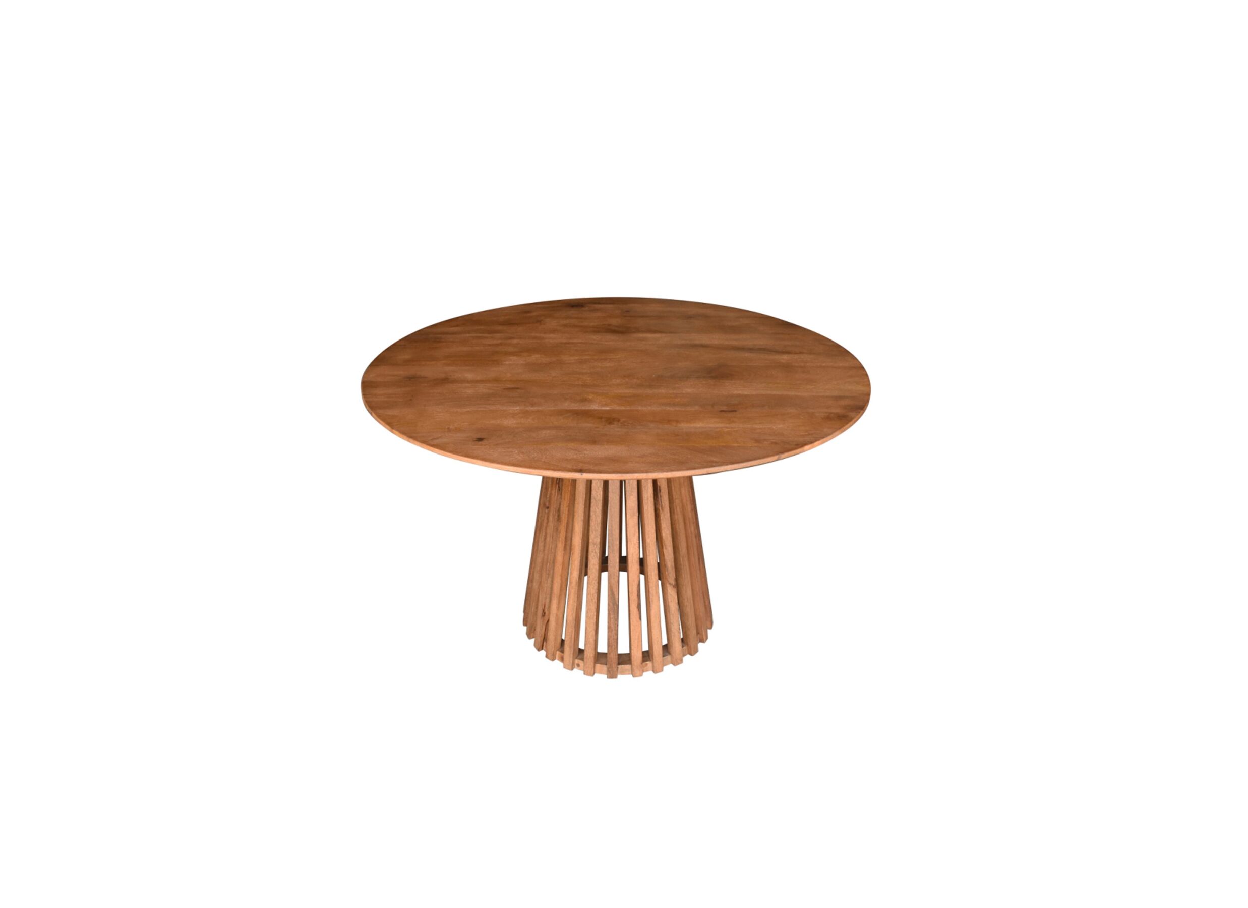 Aperçu - Table ronde Stromboli Ø120cm - manguier massif - naturel