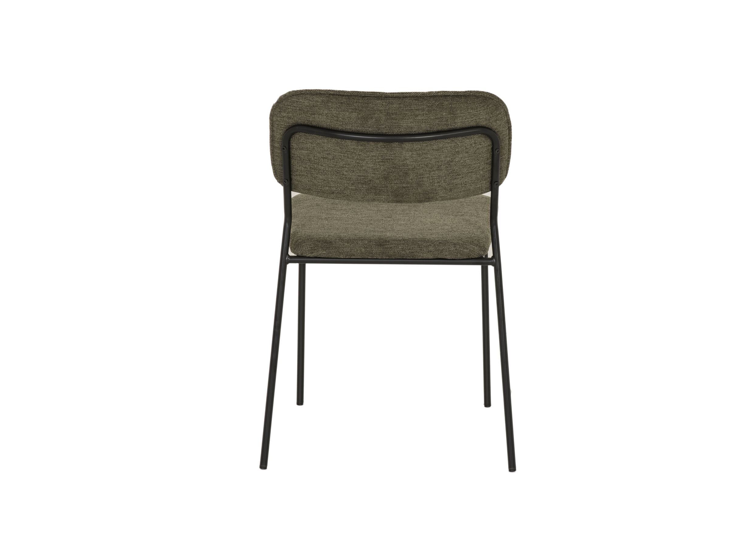 Chaise Epoca 46x54.5x85cm - tissu - vert