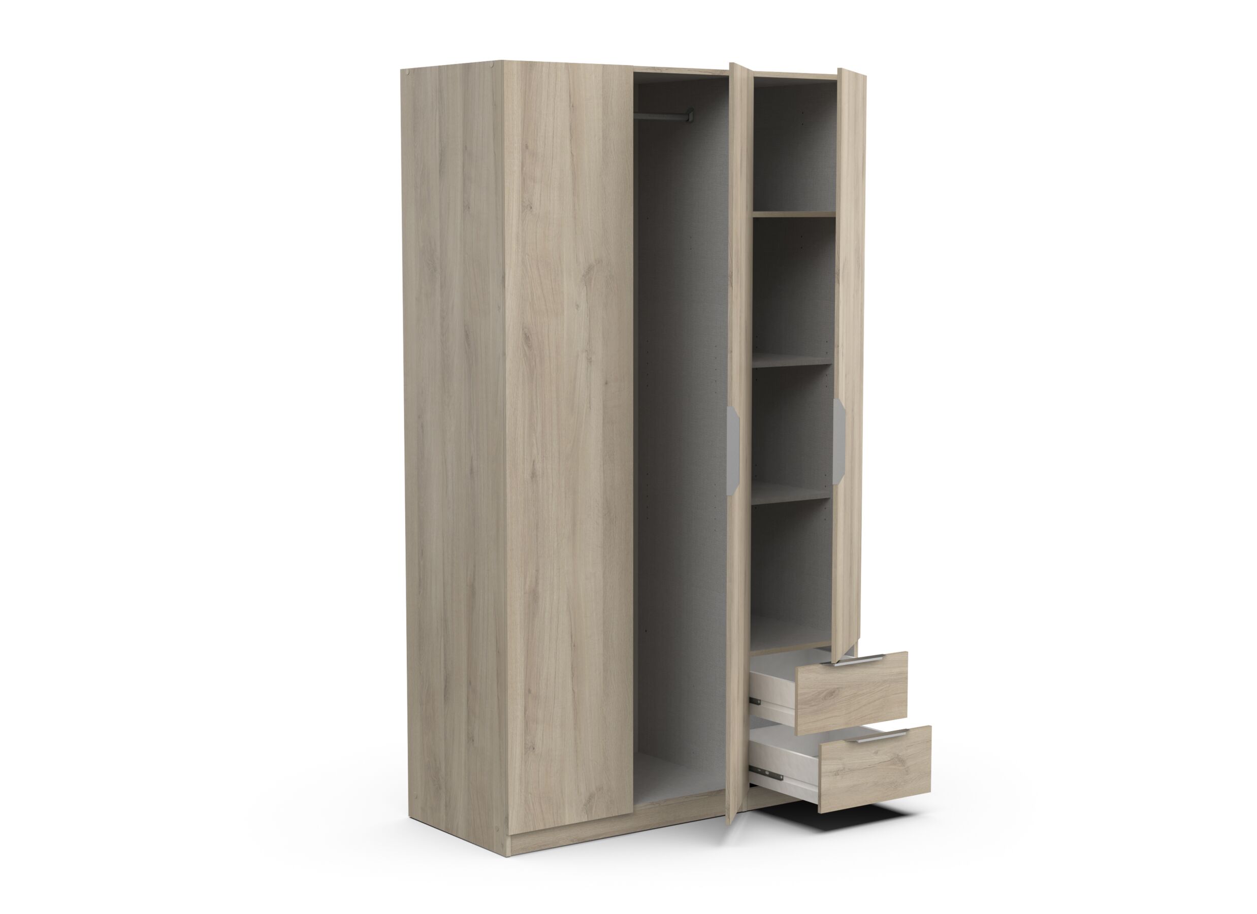 Garde-robe Ghost 119cm - décor - chêne kronberg