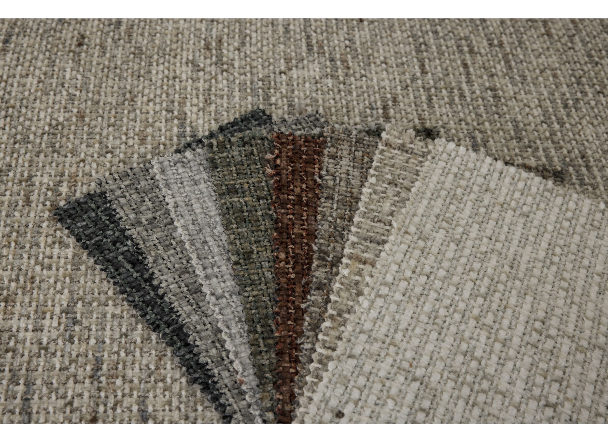 Couleurs - Canapé d'angle Famy 353x187cm - tissu - sable