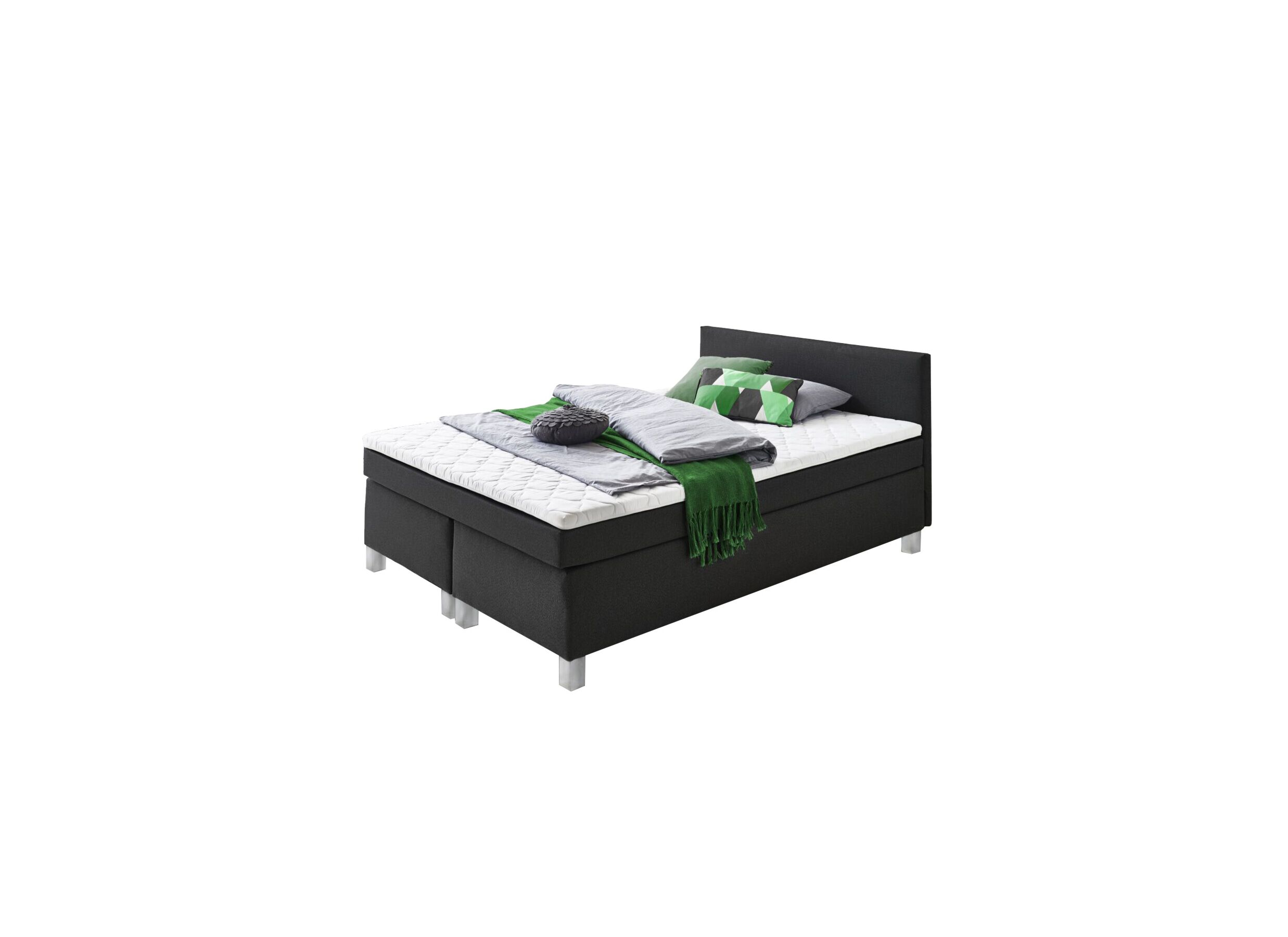 Boxspring BX1480 180x200cm - stof - zwart