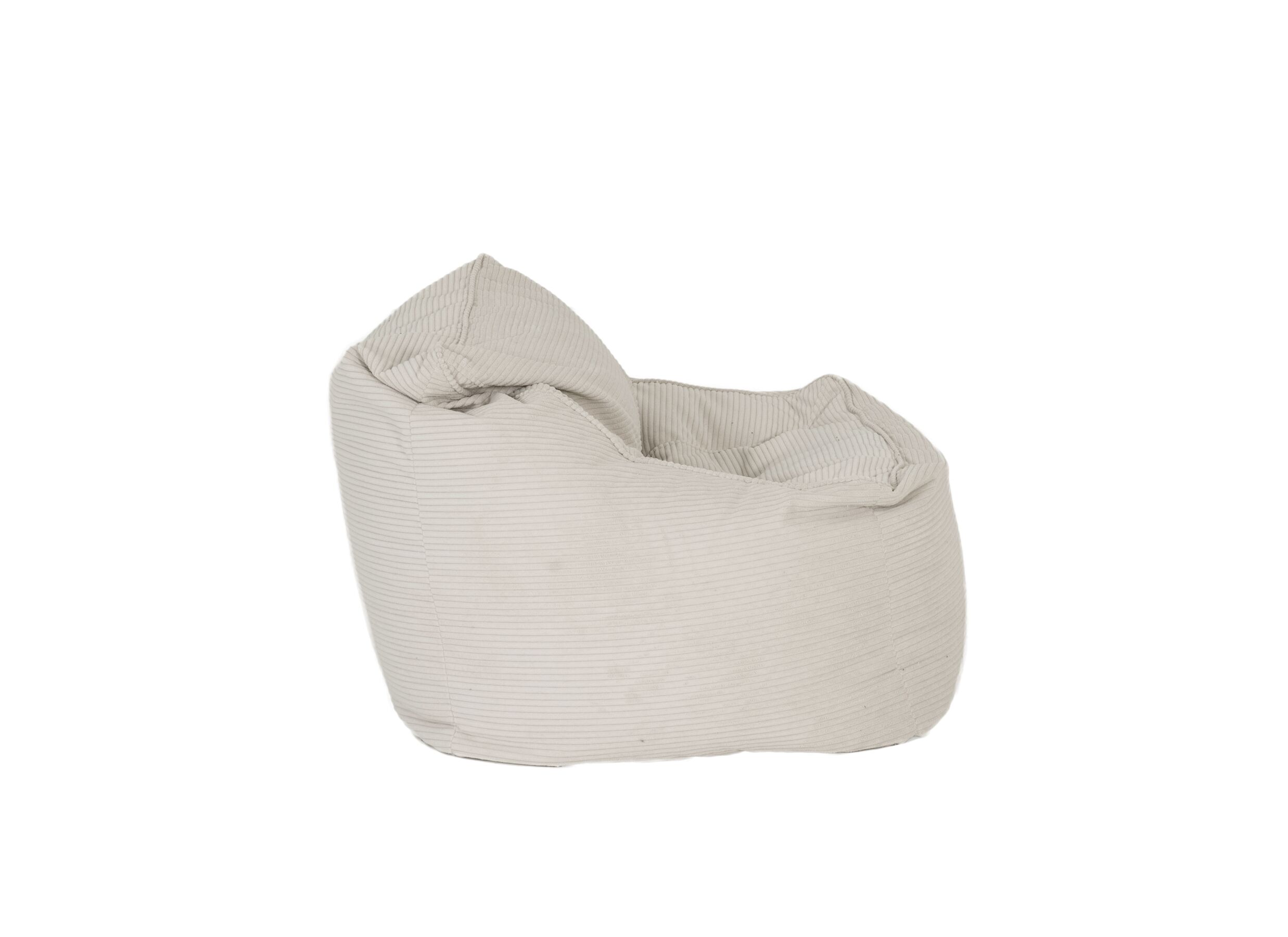 Aperçu - Pouf poire Norvik Poso tissu - ivoire