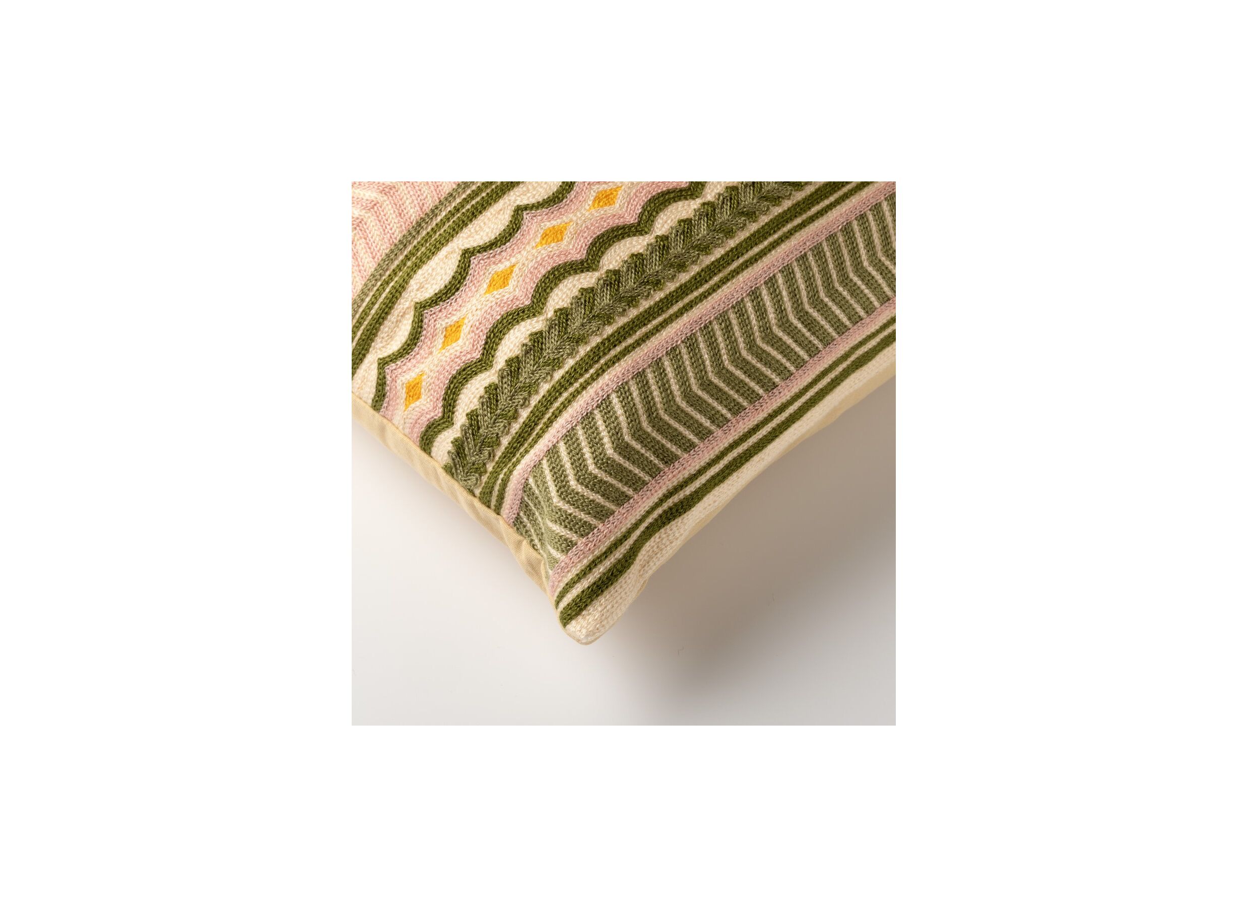 Detail - Coussin Roshan 45x45cm - tissu - multicolore
