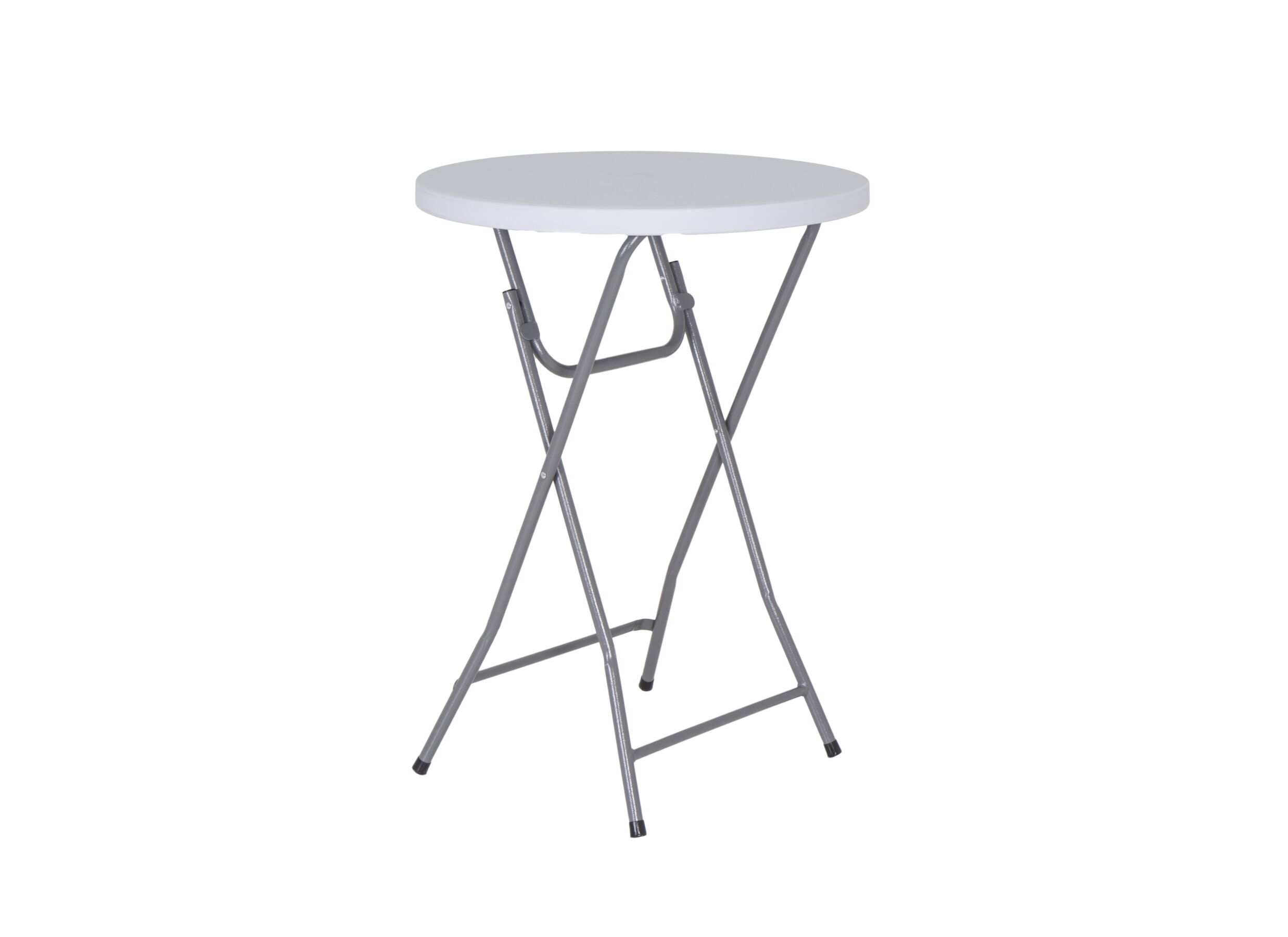 Table de bar Tessa Ø80x110cm blanc - Table de bar Tessa Ø80x110cm - matière synthétique - blanc