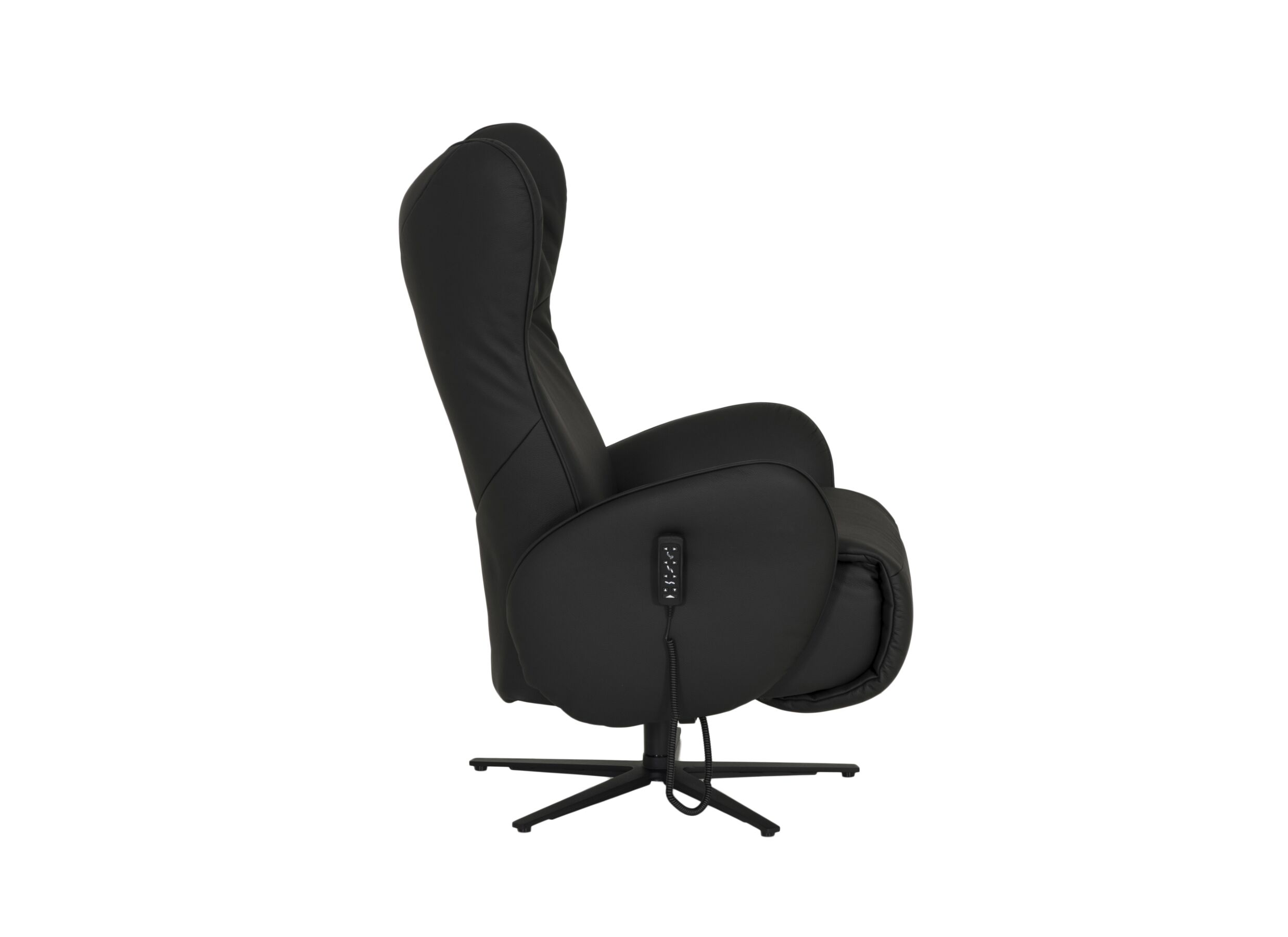 Overzichtsfoto - Relaxzetel 7589.22V+Z60 elektrisch - leder - zwart