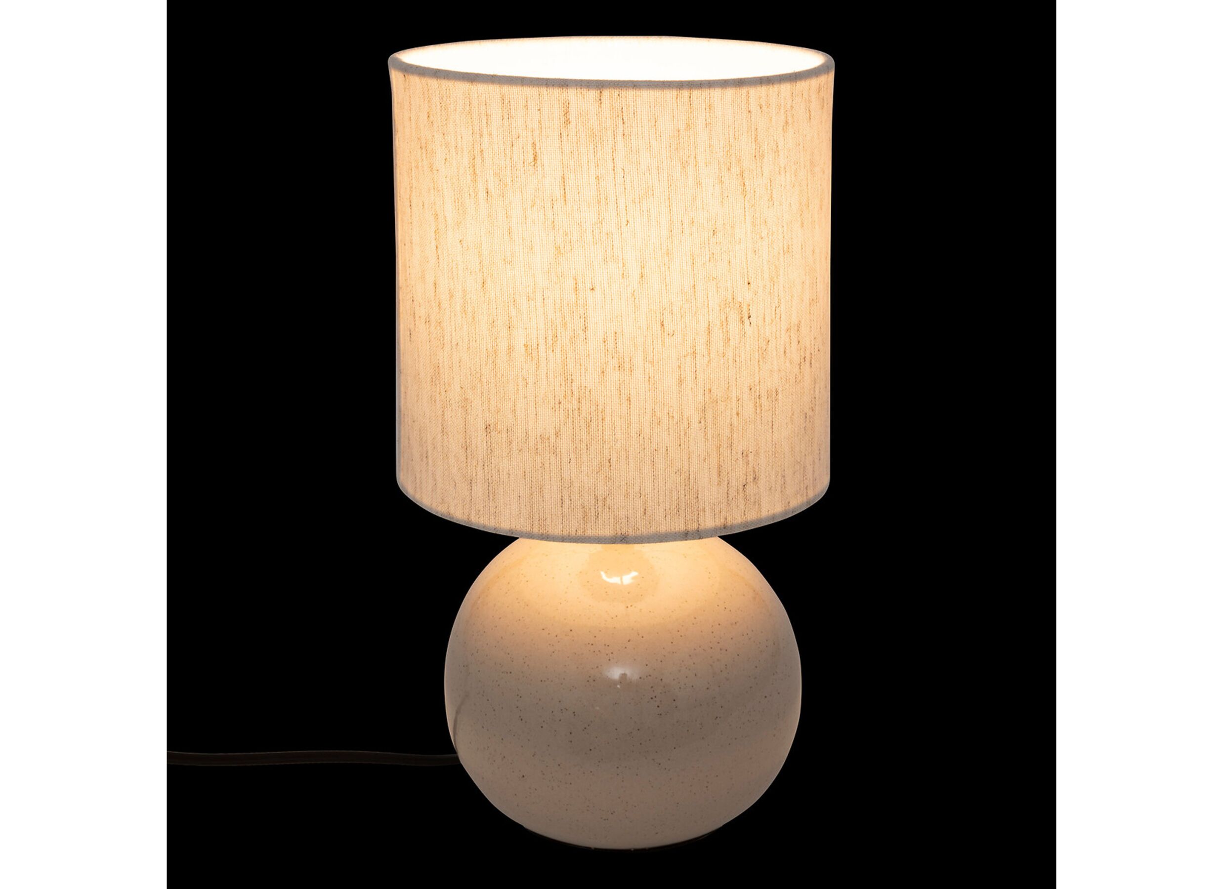 Aperçu - Lampe de table Gaia Ø15,2xH28cm E14 - stoneware - beige