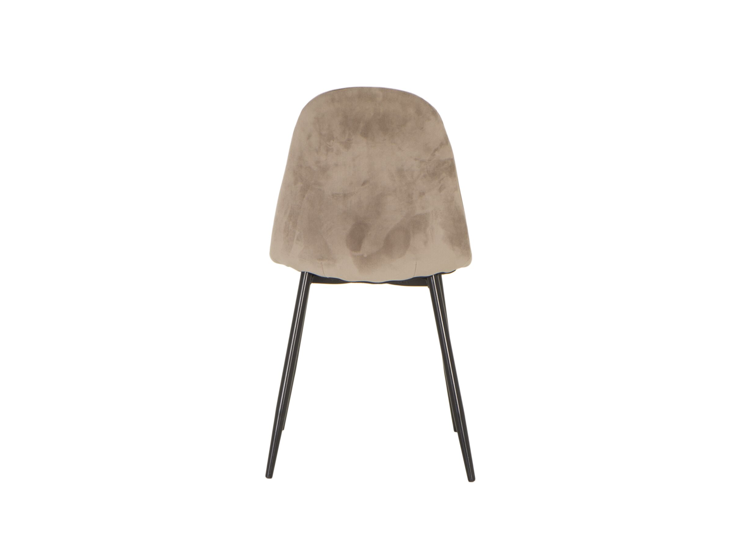 Stoel Charlton 44x53x87cm - fluweel - taupe